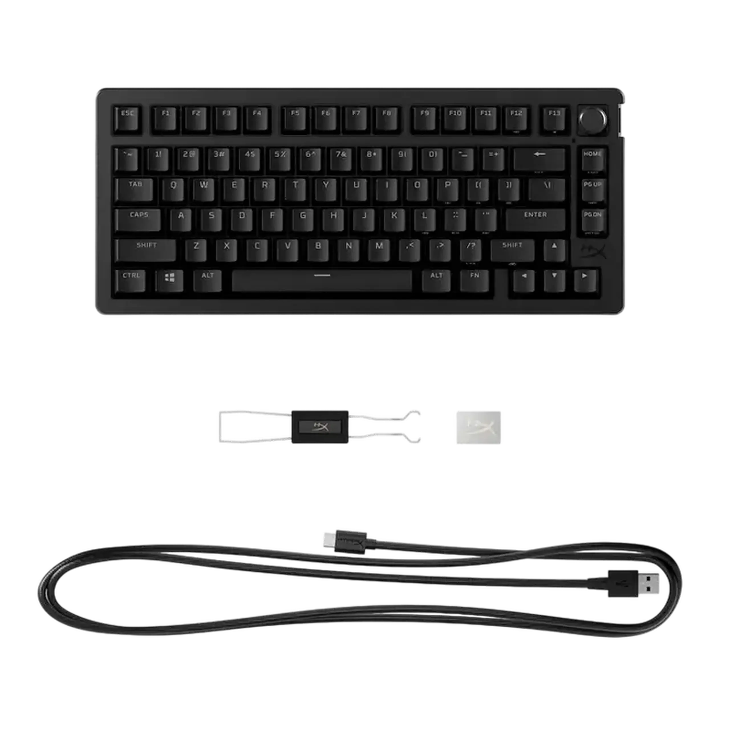 Tastatură HyperX Alloy Rise 75, Fără fir, Negru