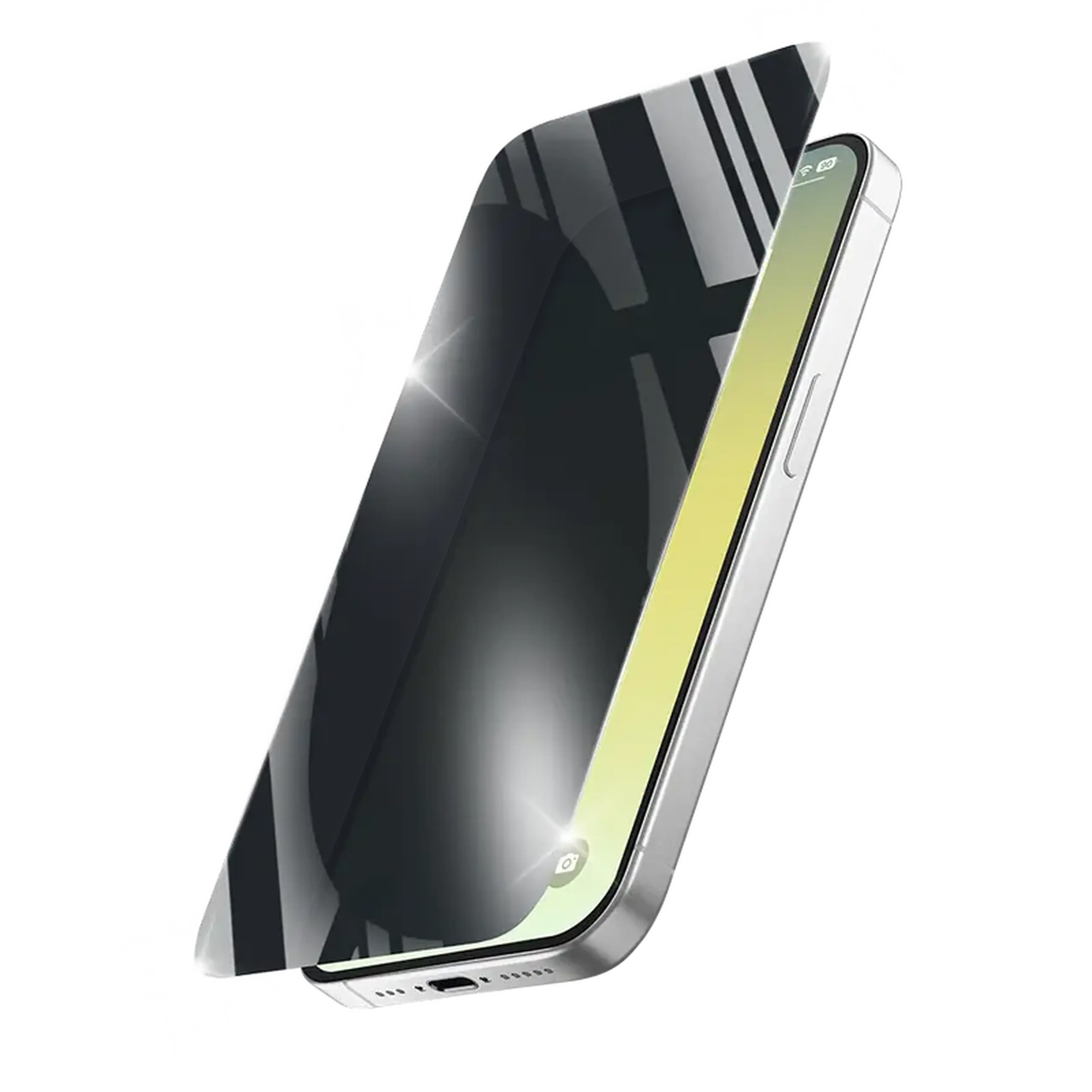 Sticlă de protecție Cellularline Tempered Glass Privacy pentru Apple iPhone Air, Negru