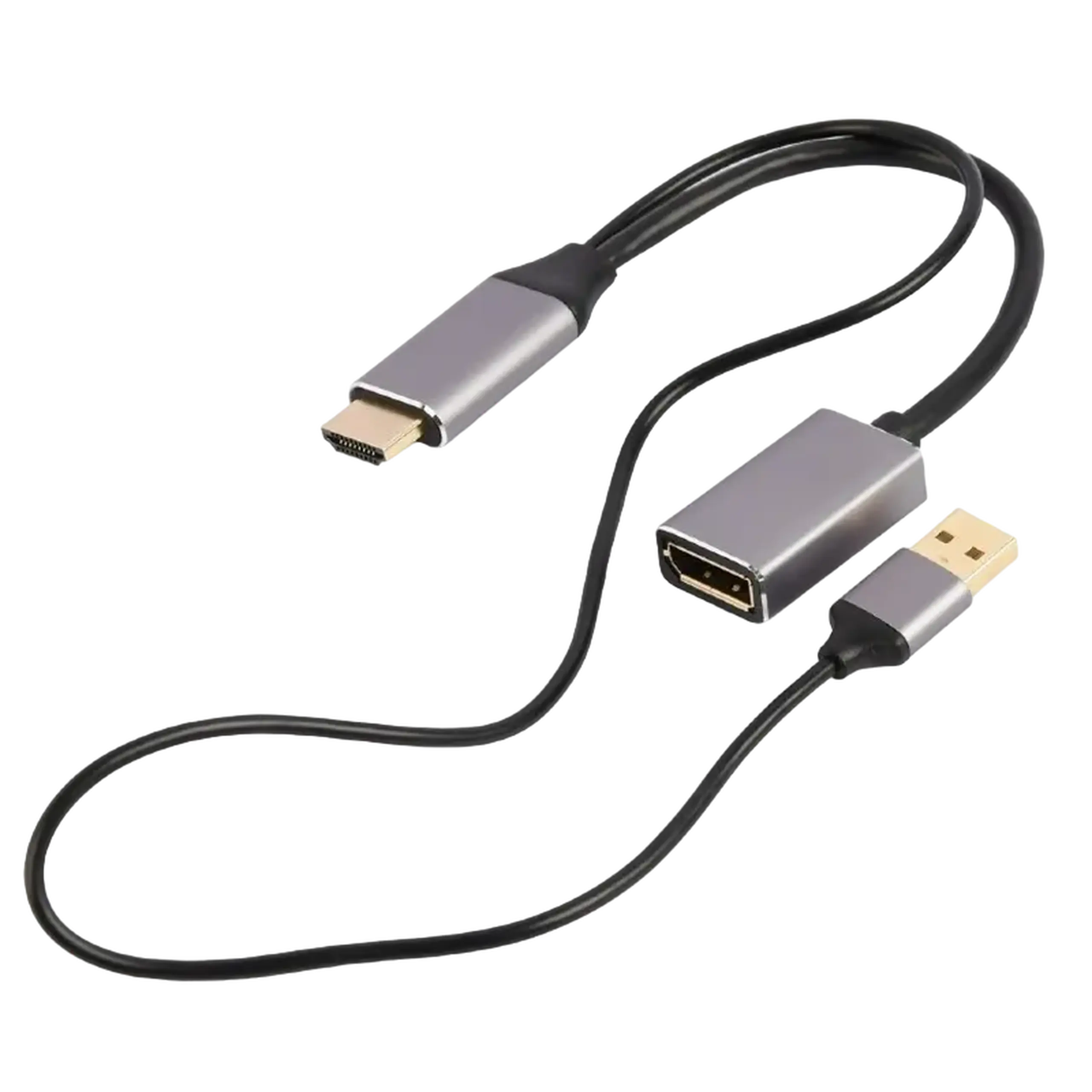 Adaptor Cablexpert A-HDMIM-DPF-02, HDMI (M) - DisplayPort (M), 0.1 m, Negru