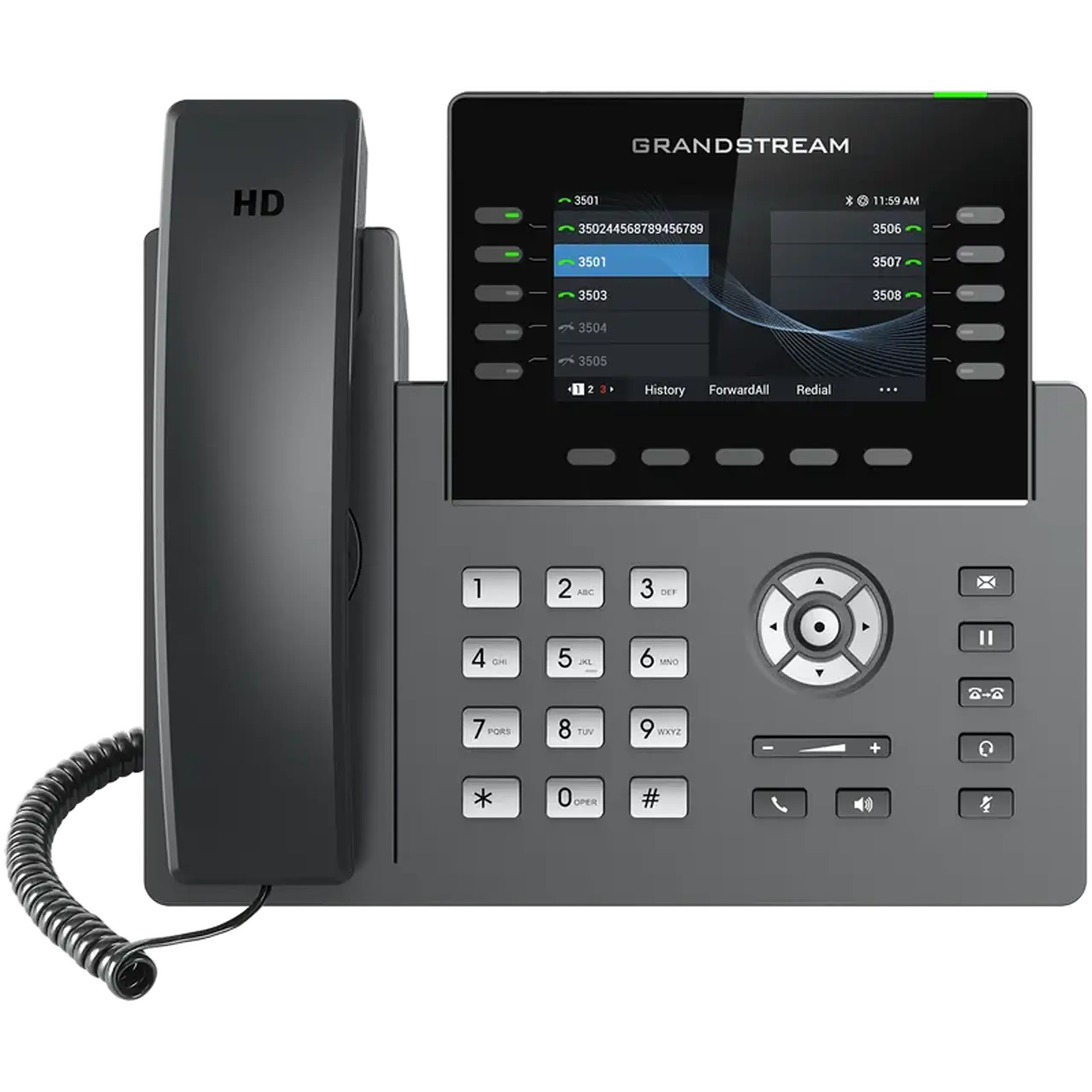 Telefon IP Grandstream GRP2615, Negru