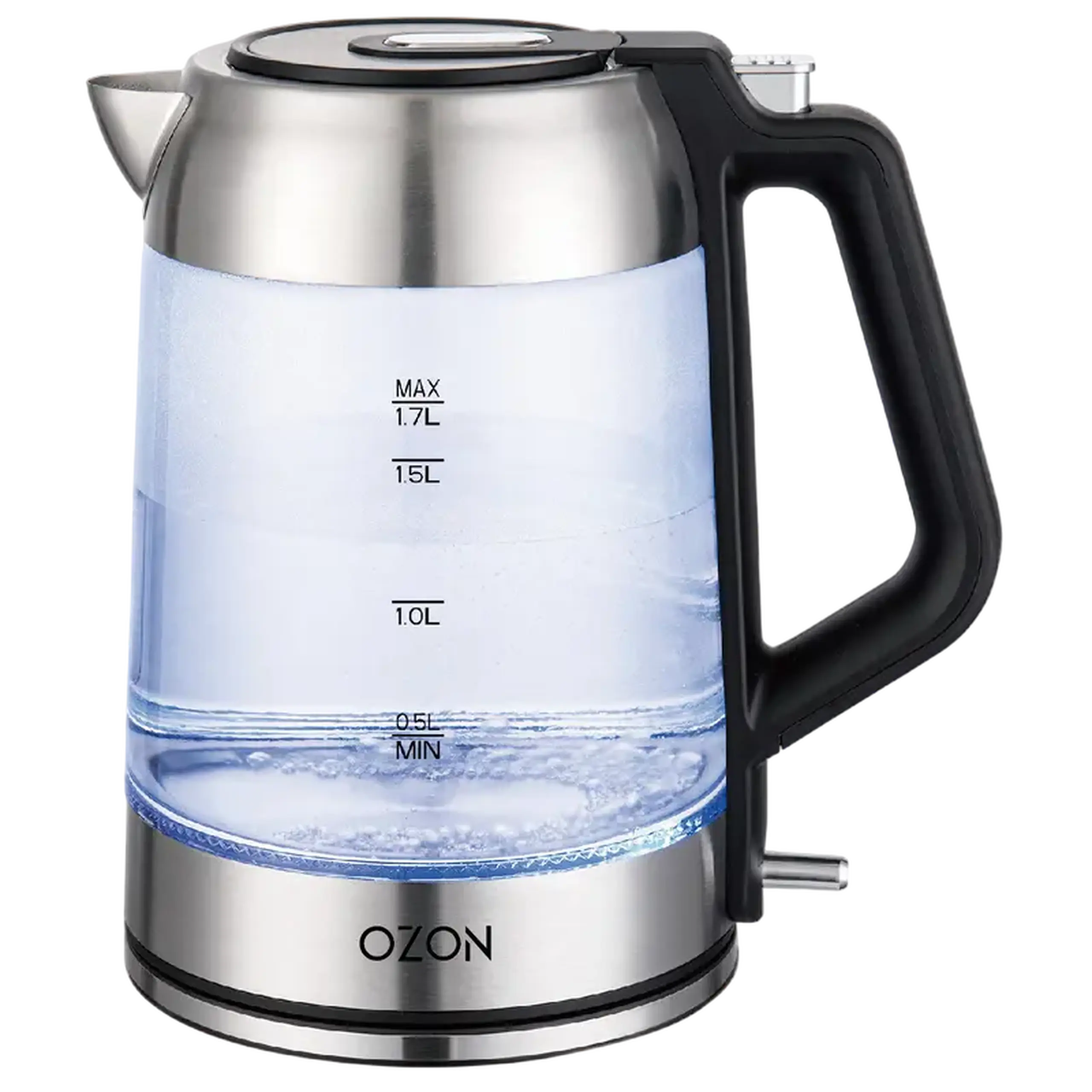 Fierbător electric OZON EKC-1705A-GS, Oțel inoxidabil