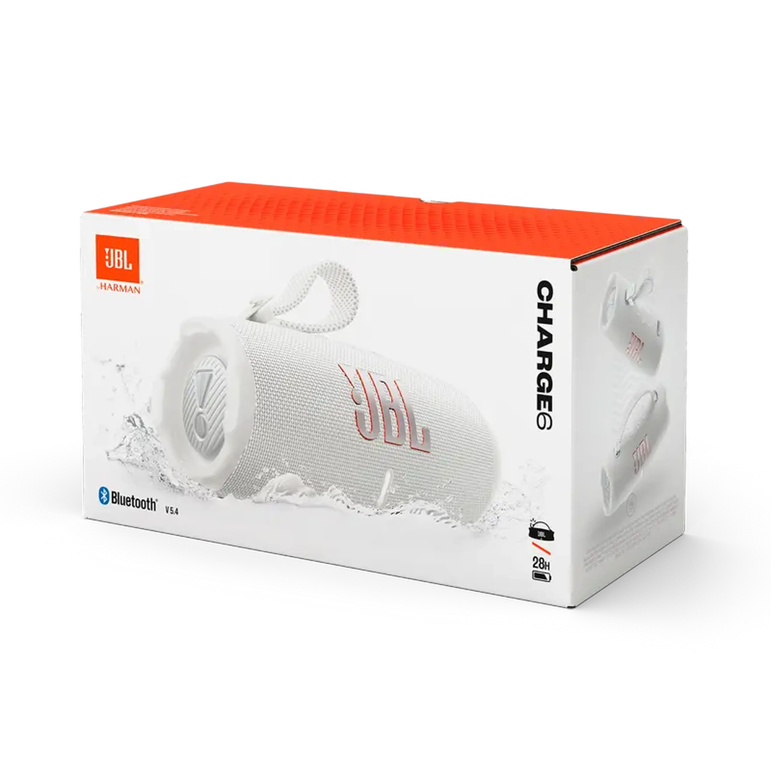 Boxă portabilă JBL Charge 6, Alb