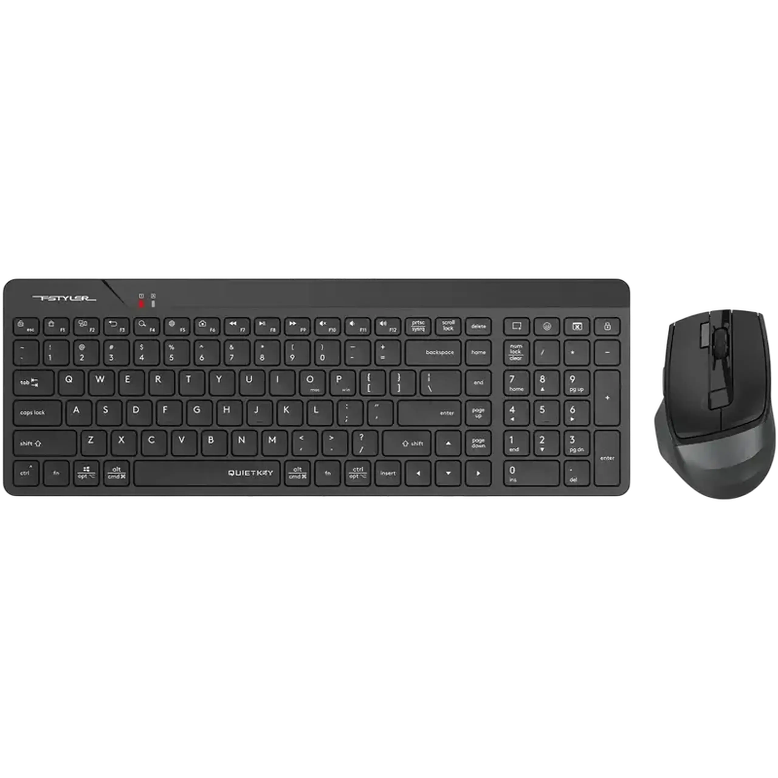 Set Tastatură + Mouse A4Tech FG2400 Air2, Fără fir, Negru