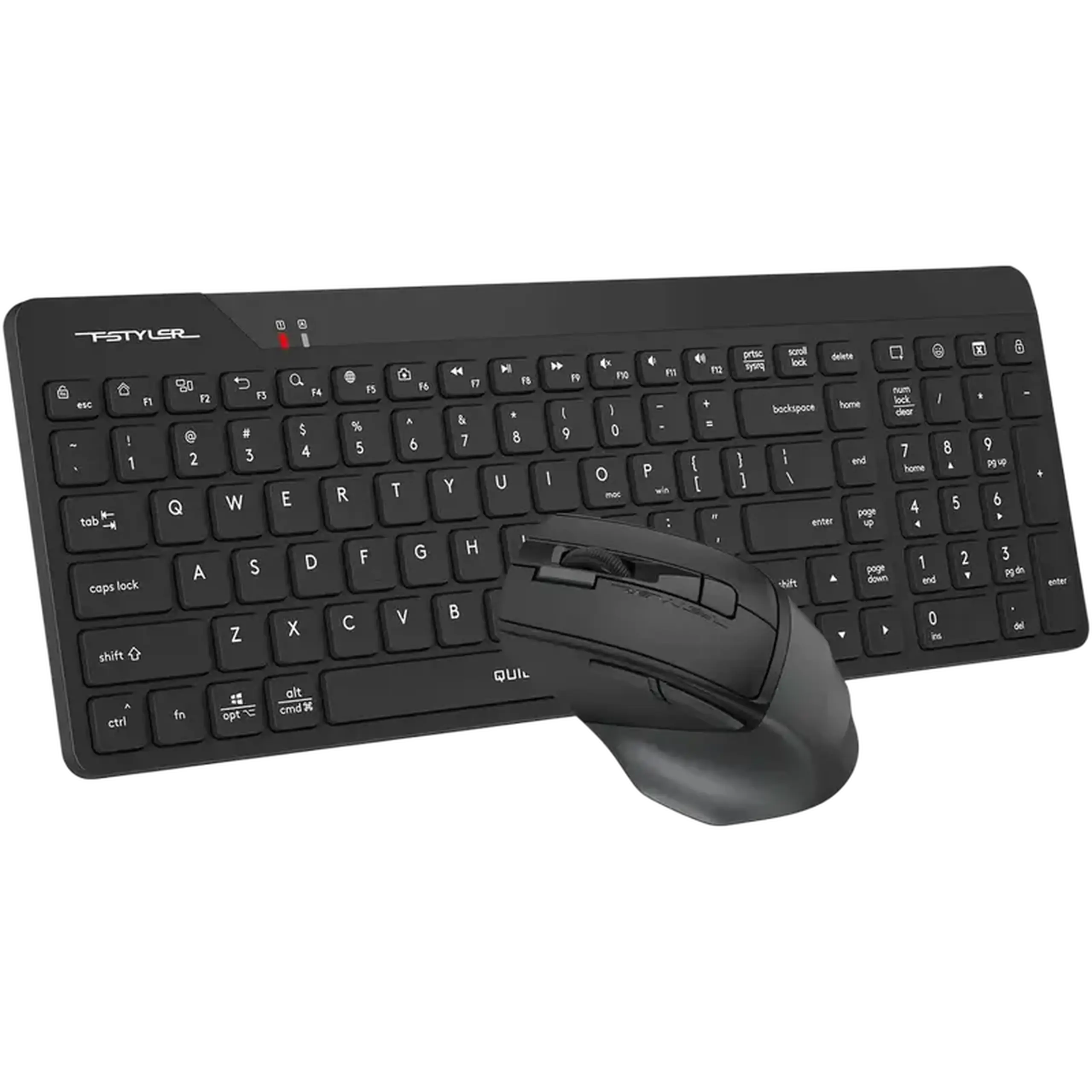Set Tastatură + Mouse A4Tech FG2400 Air2, Fără fir, Negru