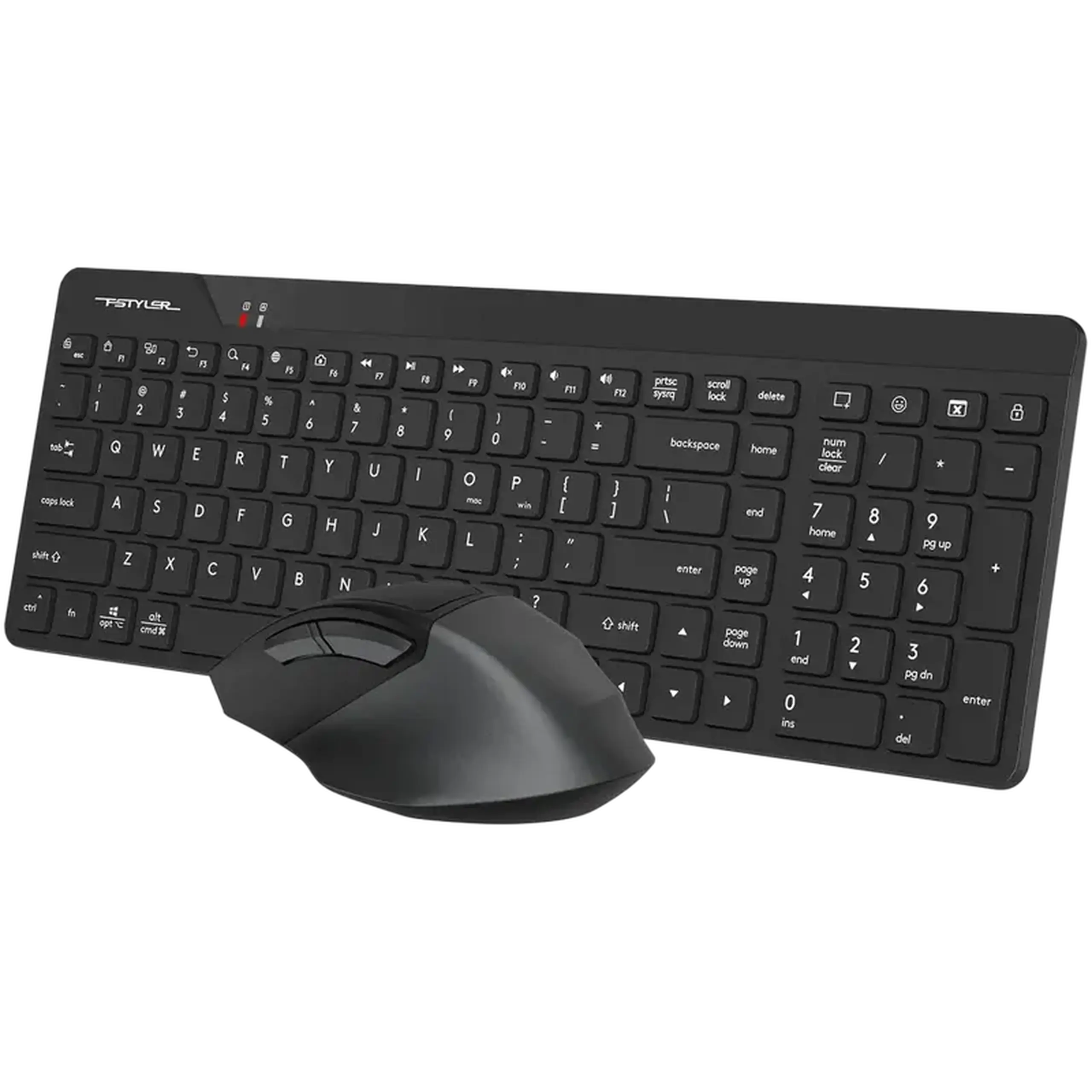 Set Tastatură + Mouse A4Tech FG2400 Air2, Fără fir, Negru