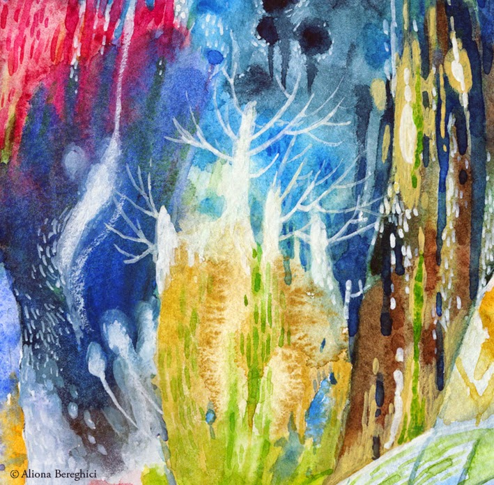 "Pasarea Albastra / Blue Bird" ART PRINT A2