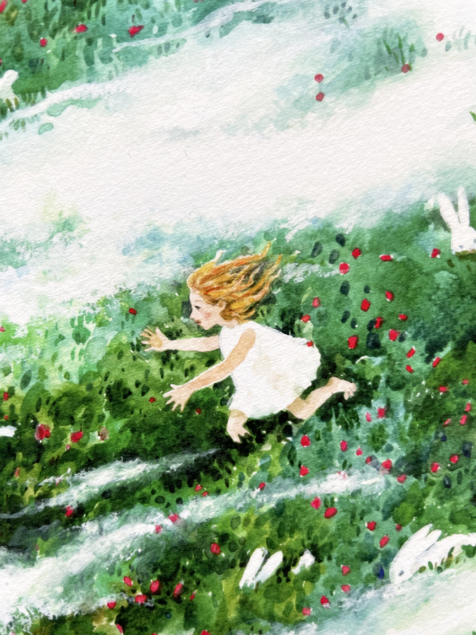 "Iepuri în Lucernă" | "Rabbits in Lucerne" ART PRINT A3+