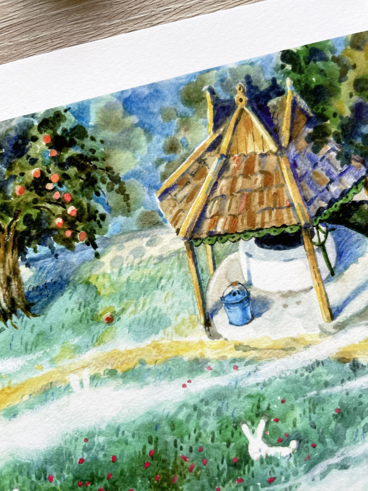 "Iepuri în Lucernă" | "Rabbits in Lucerne" ART PRINT A3+