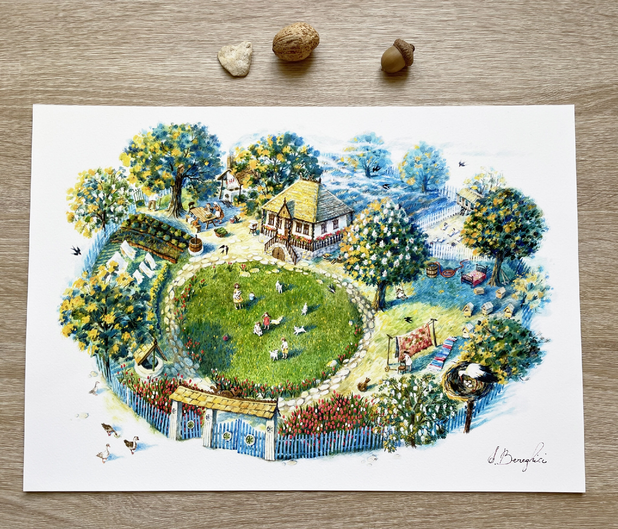 "Acasa in Mai" | "May in Moldova" ART PRINT A3+