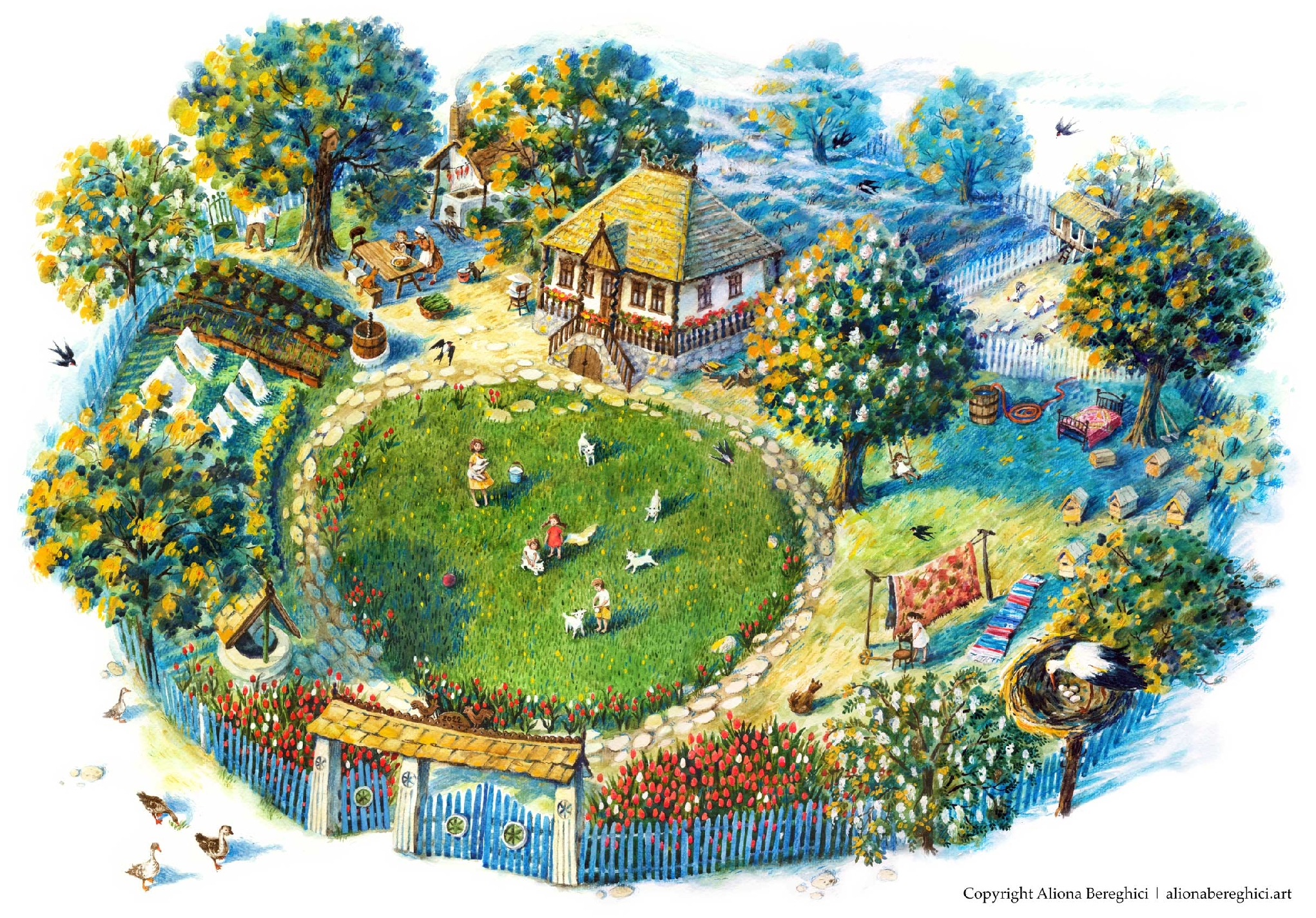 "Acasa in Mai" | "May in Moldova" ART PRINT A2