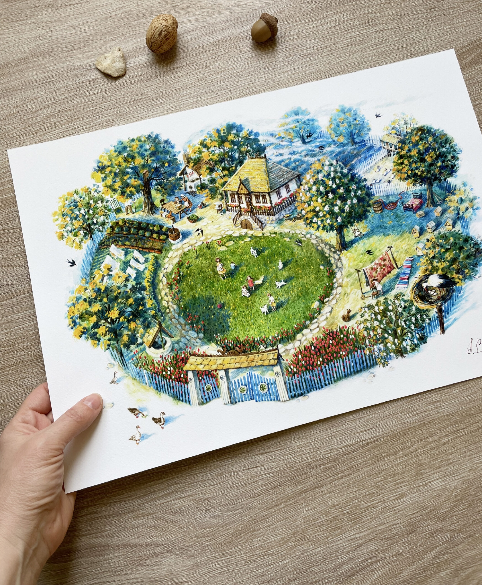 "Acasa in Mai" | "May in Moldova" ART PRINT A3+