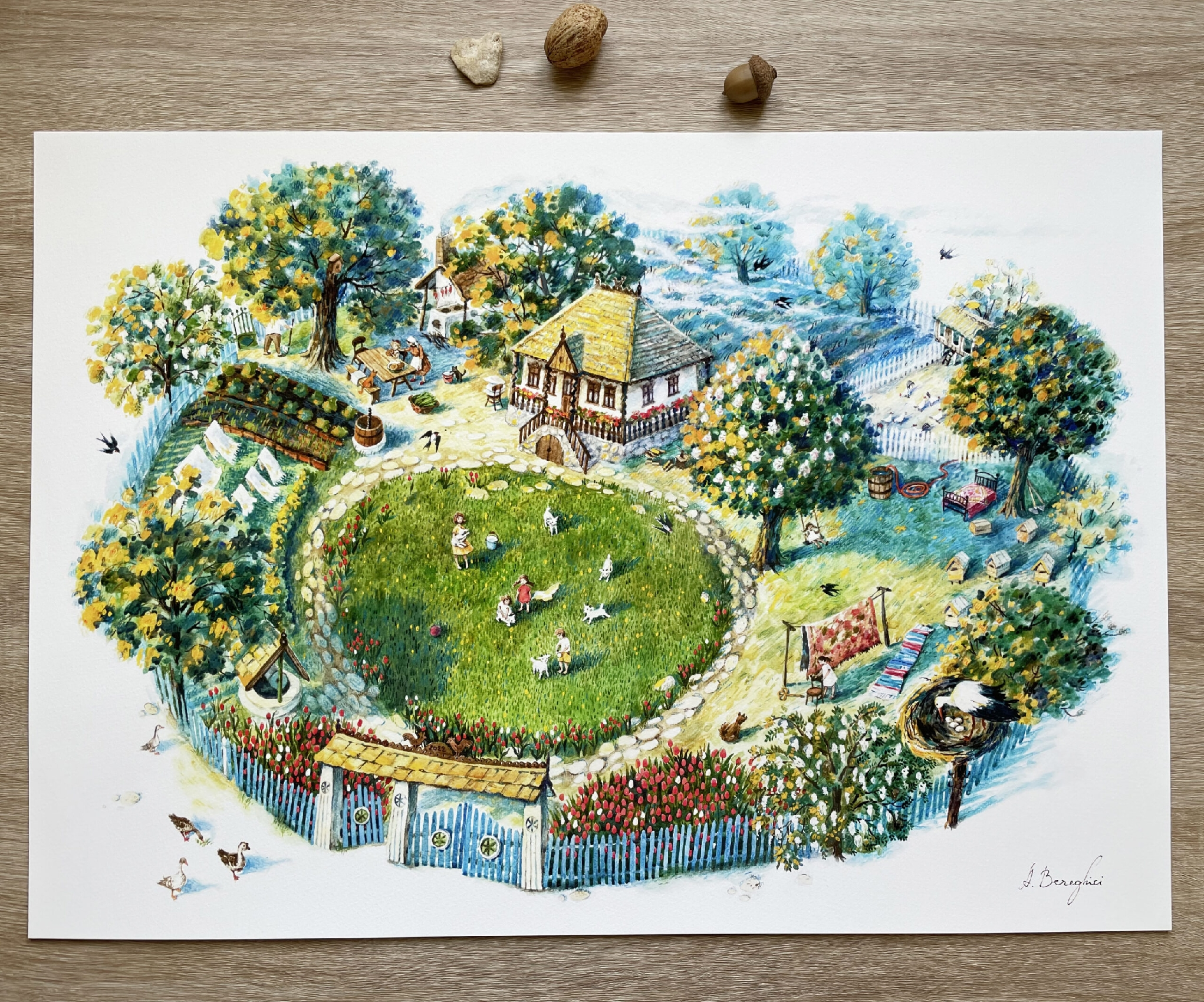 "Acasa in Mai" | "May in Moldova" ART PRINT A2