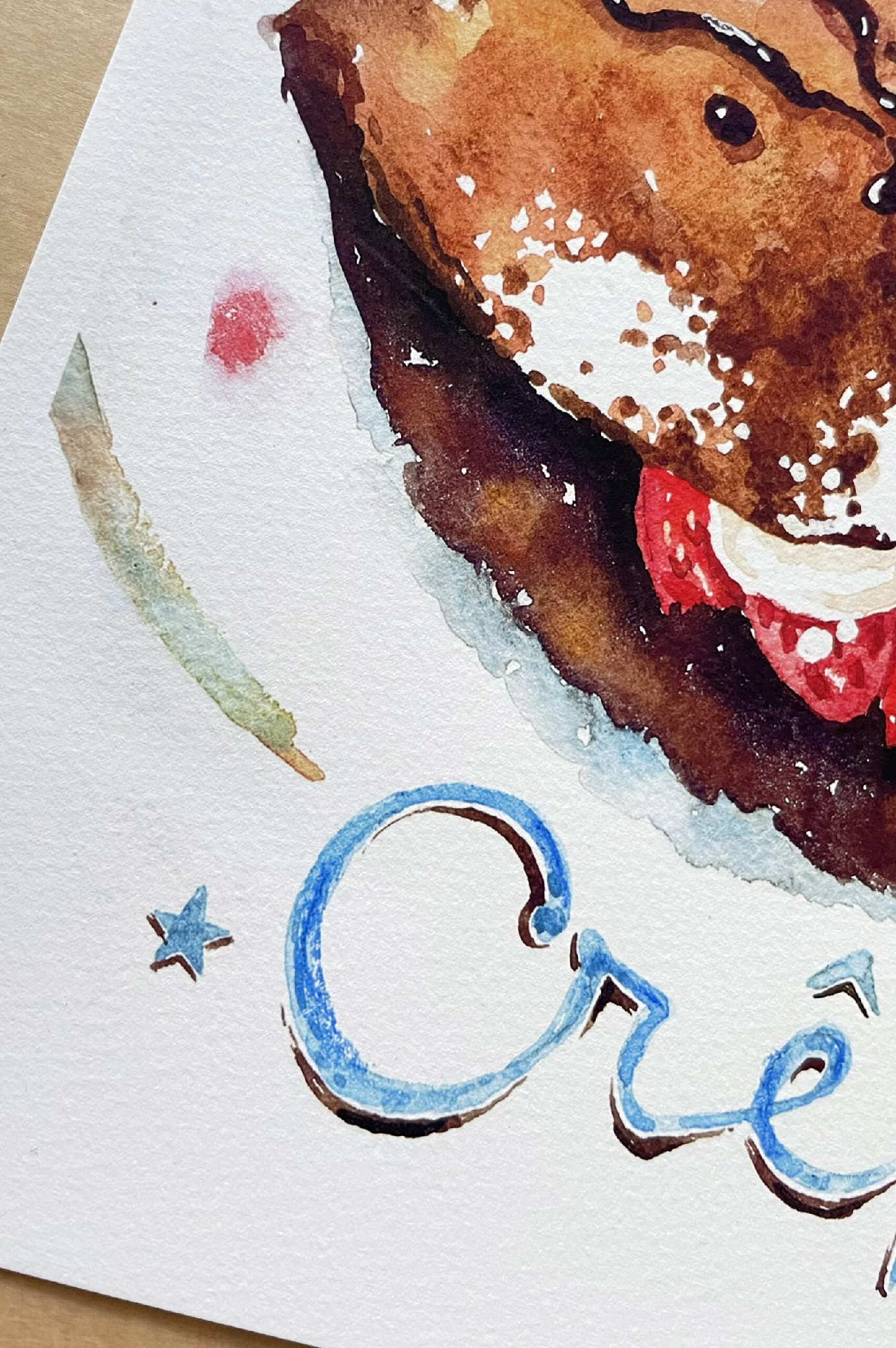 Crepes au Chocolat ART PRINT A3+