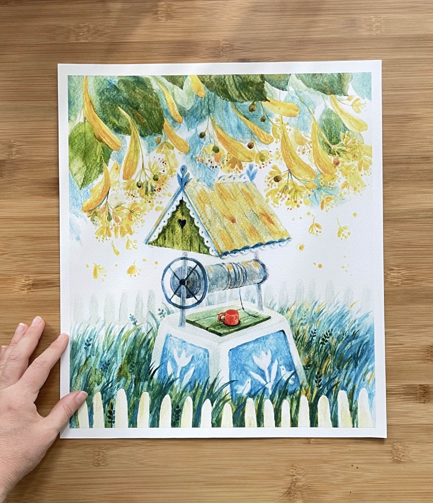 "Fântână sub Tei” ART PRINT A3+