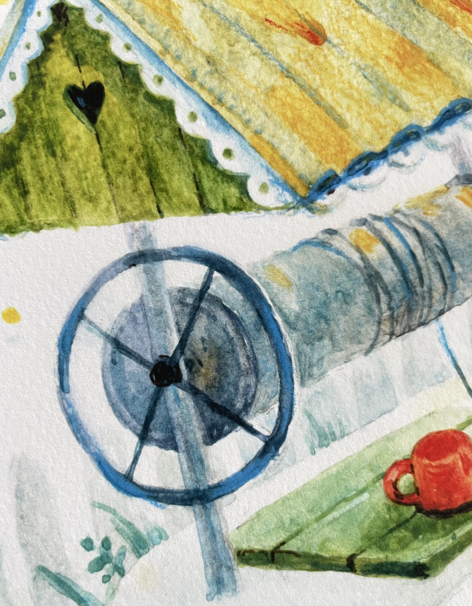 "Fântână sub Tei” ART PRINT A3+