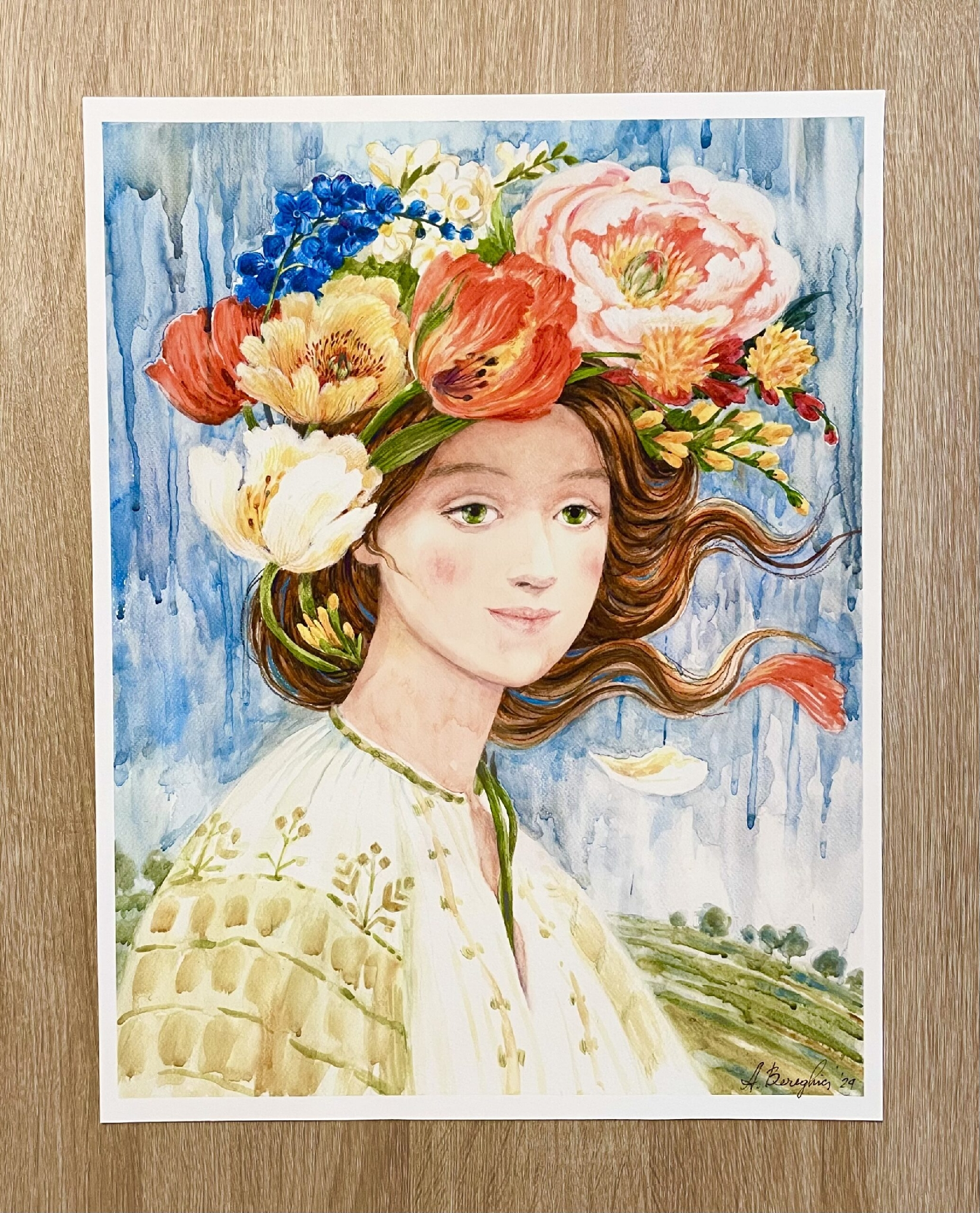 "FLORA" ART PRINT A2