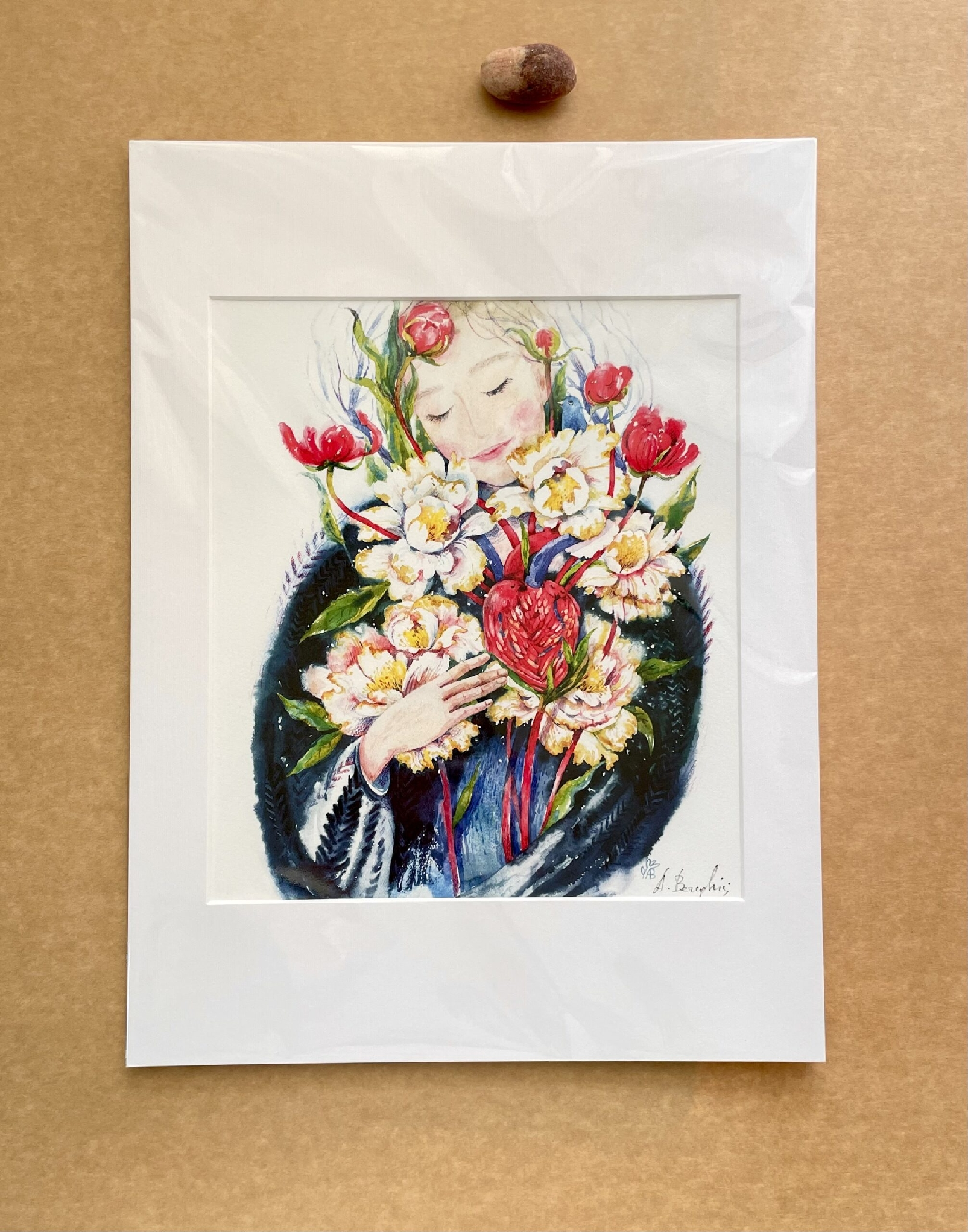 “Inima” A4 + Passepartout | ART PRINT