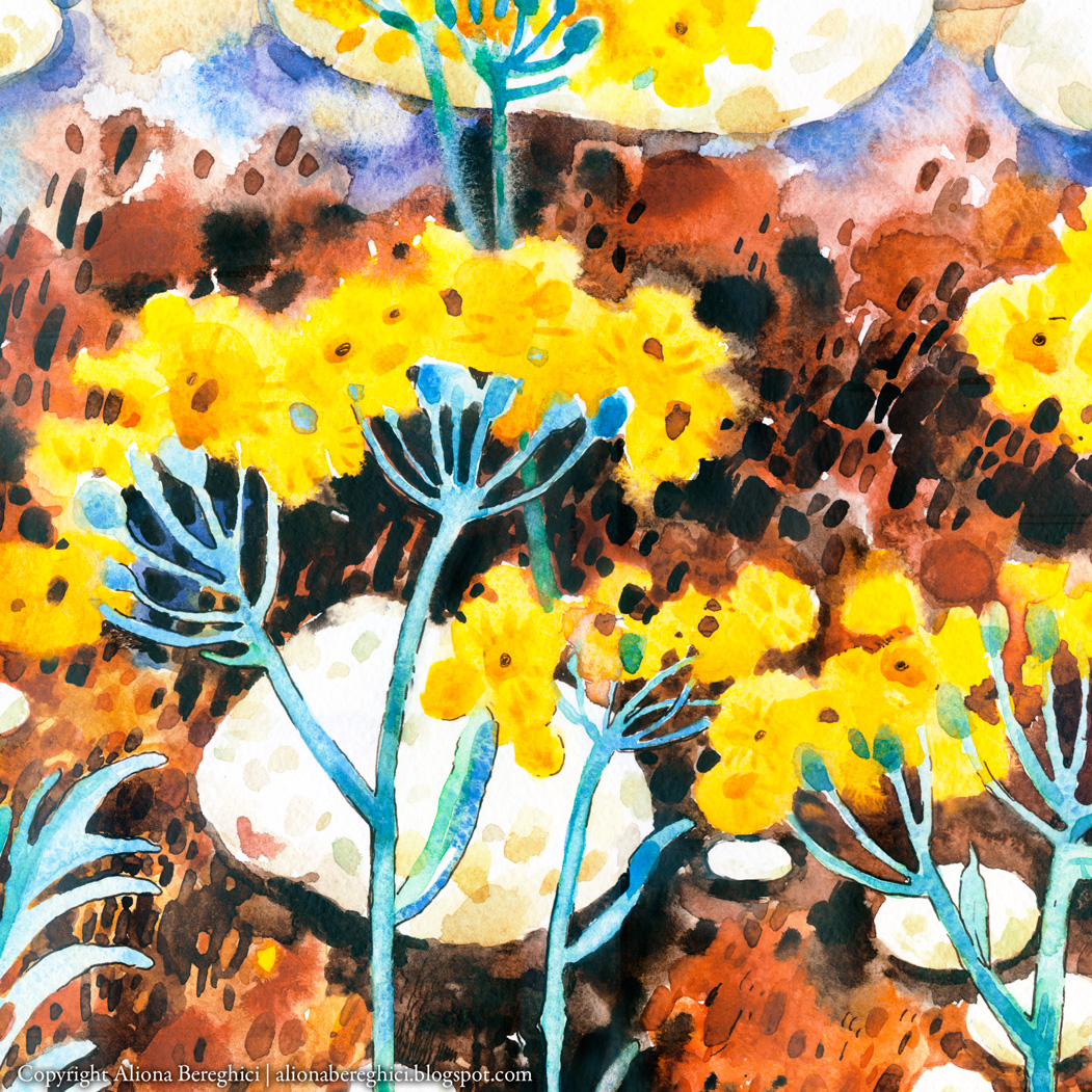 “Flori la Mare” | “Mediterranian" ART PRINT A2