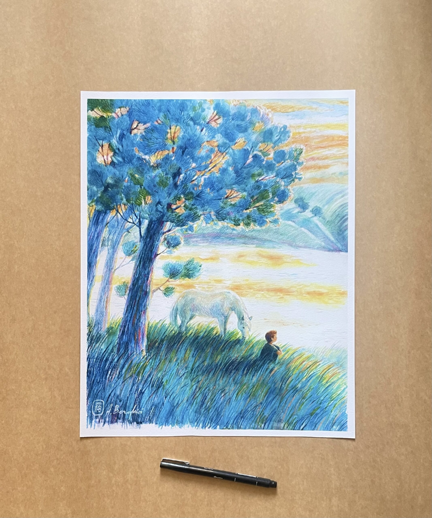 "IULIE la NISTRU" ART PRINT A3+