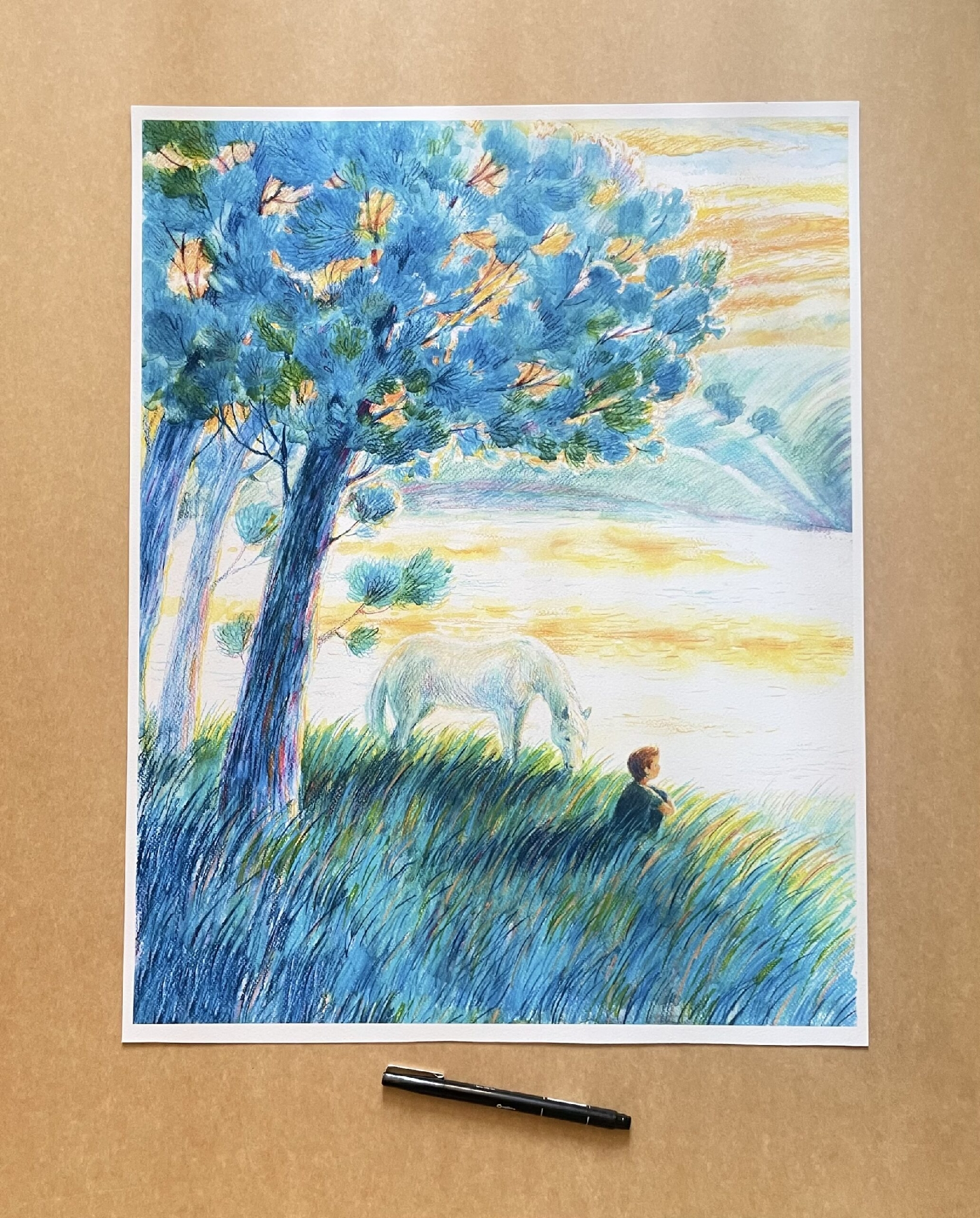 "IULIE la NISTRU" ART PRINT A2