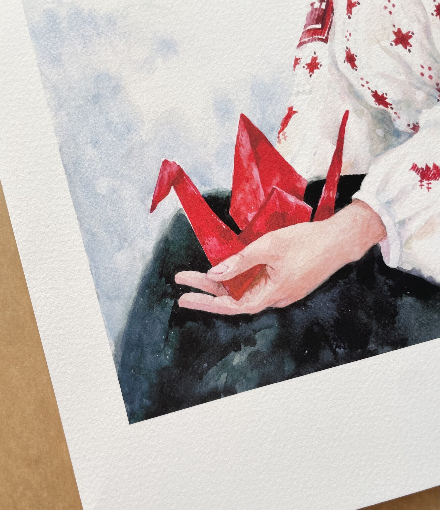 "Origami" ART PRINT A3