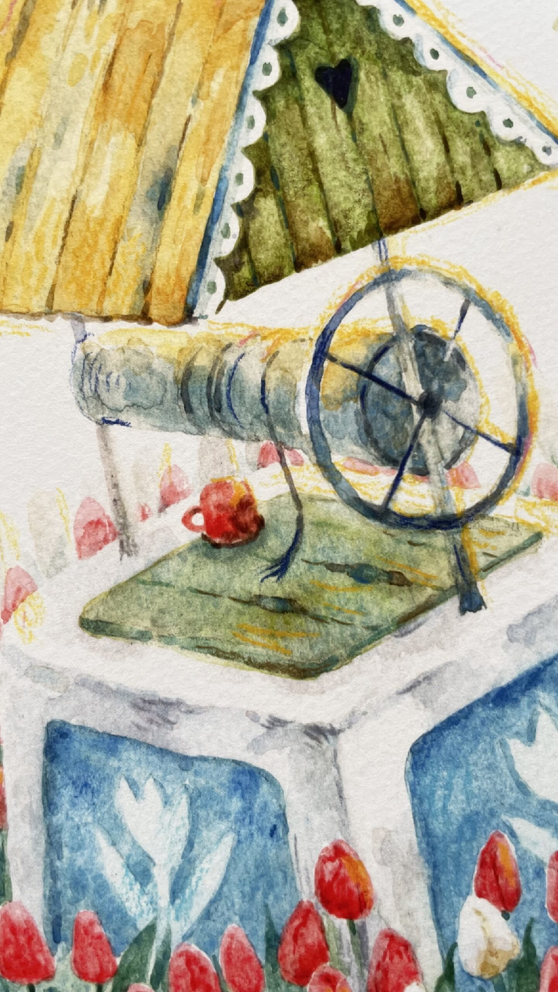 "Fântână cu Lalele" ART PRINT A3+