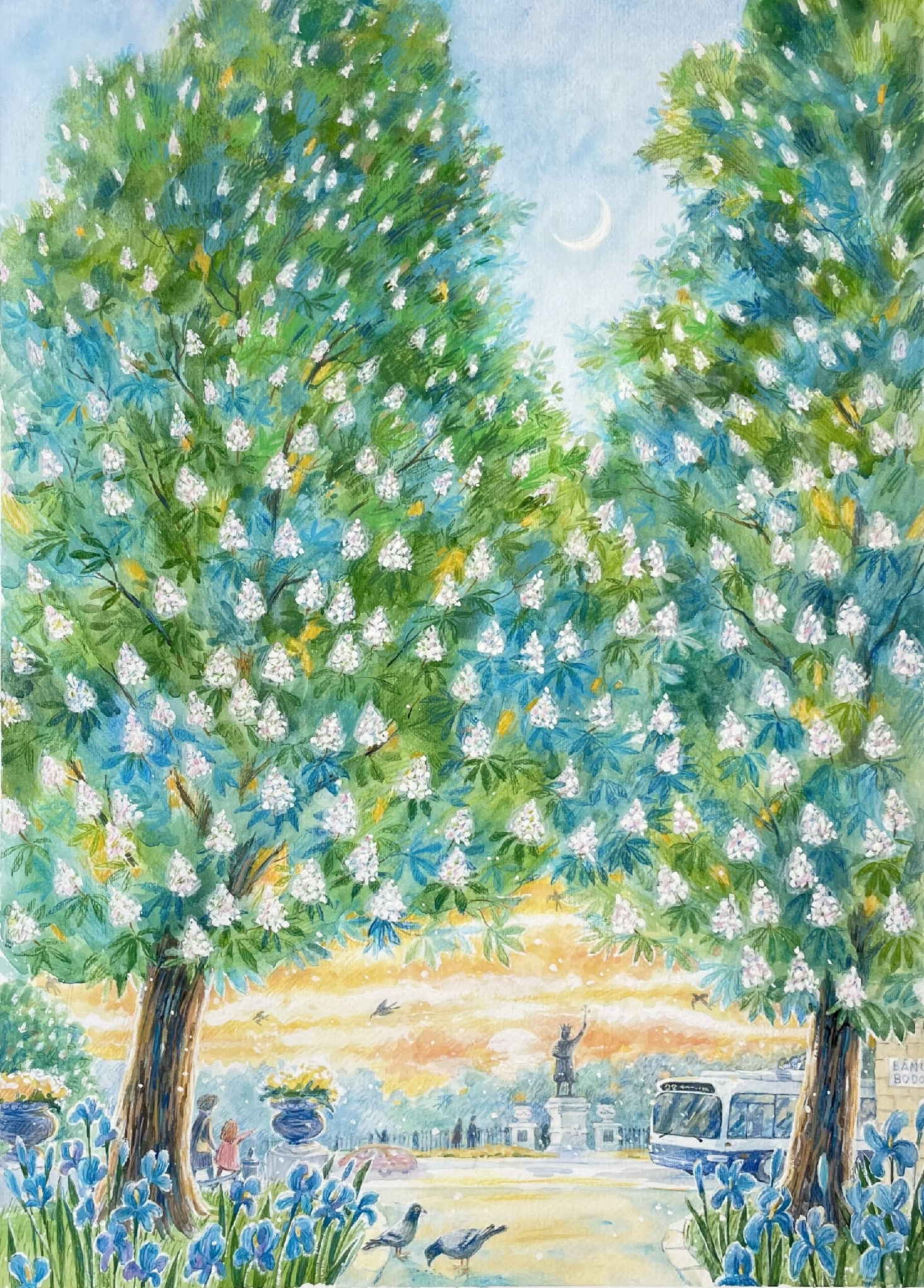 "Castani în Chișinău" ART PRINT A2