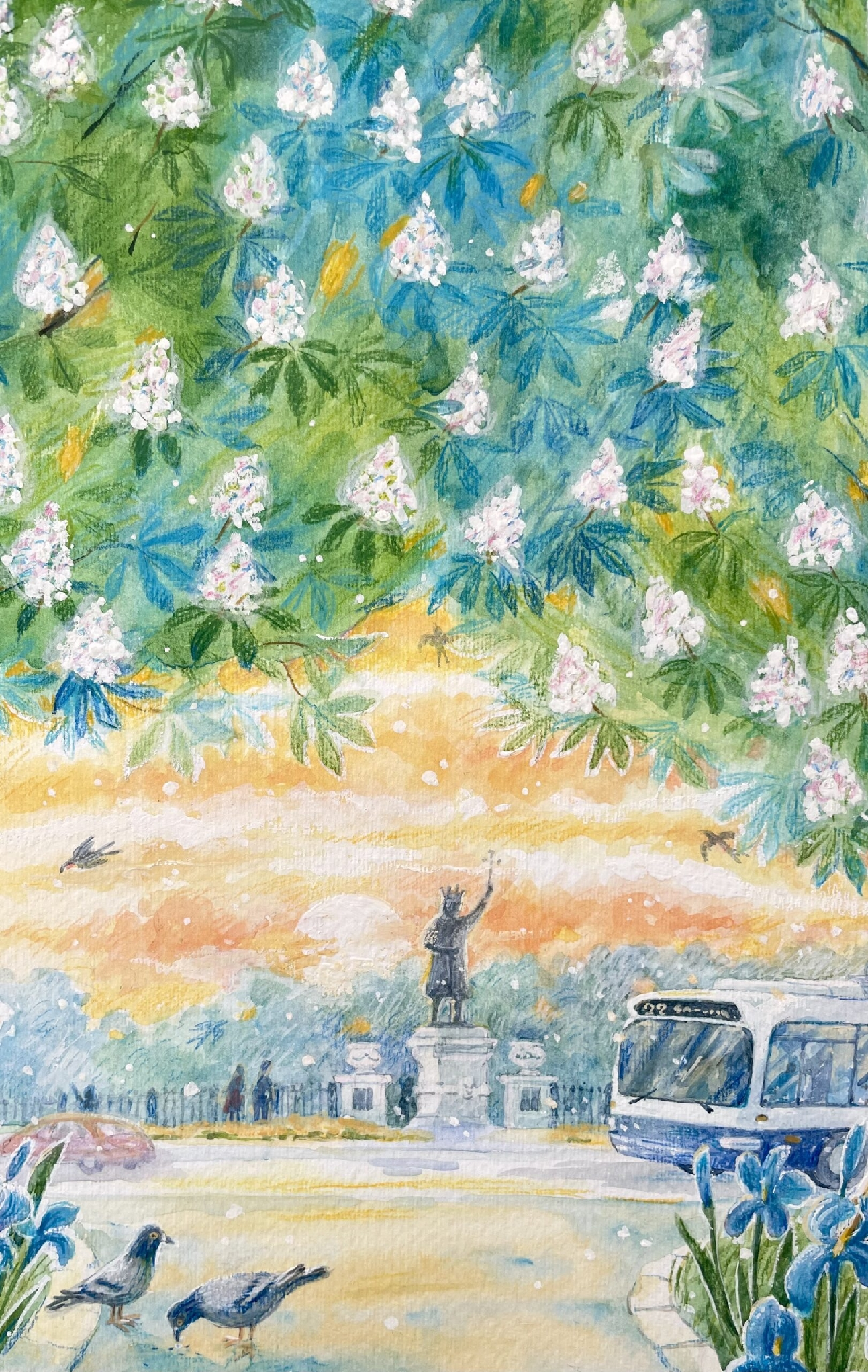 "Castani în Chișinău" ART PRINT A3+