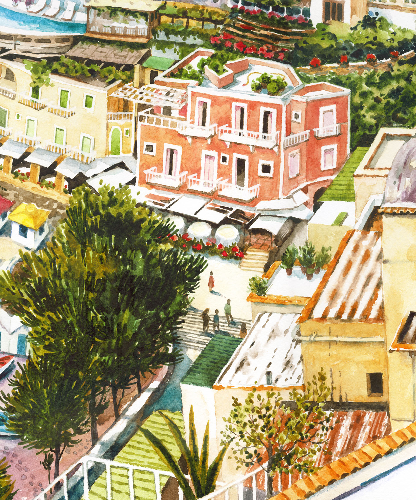 "Positano" ART PRINT A2