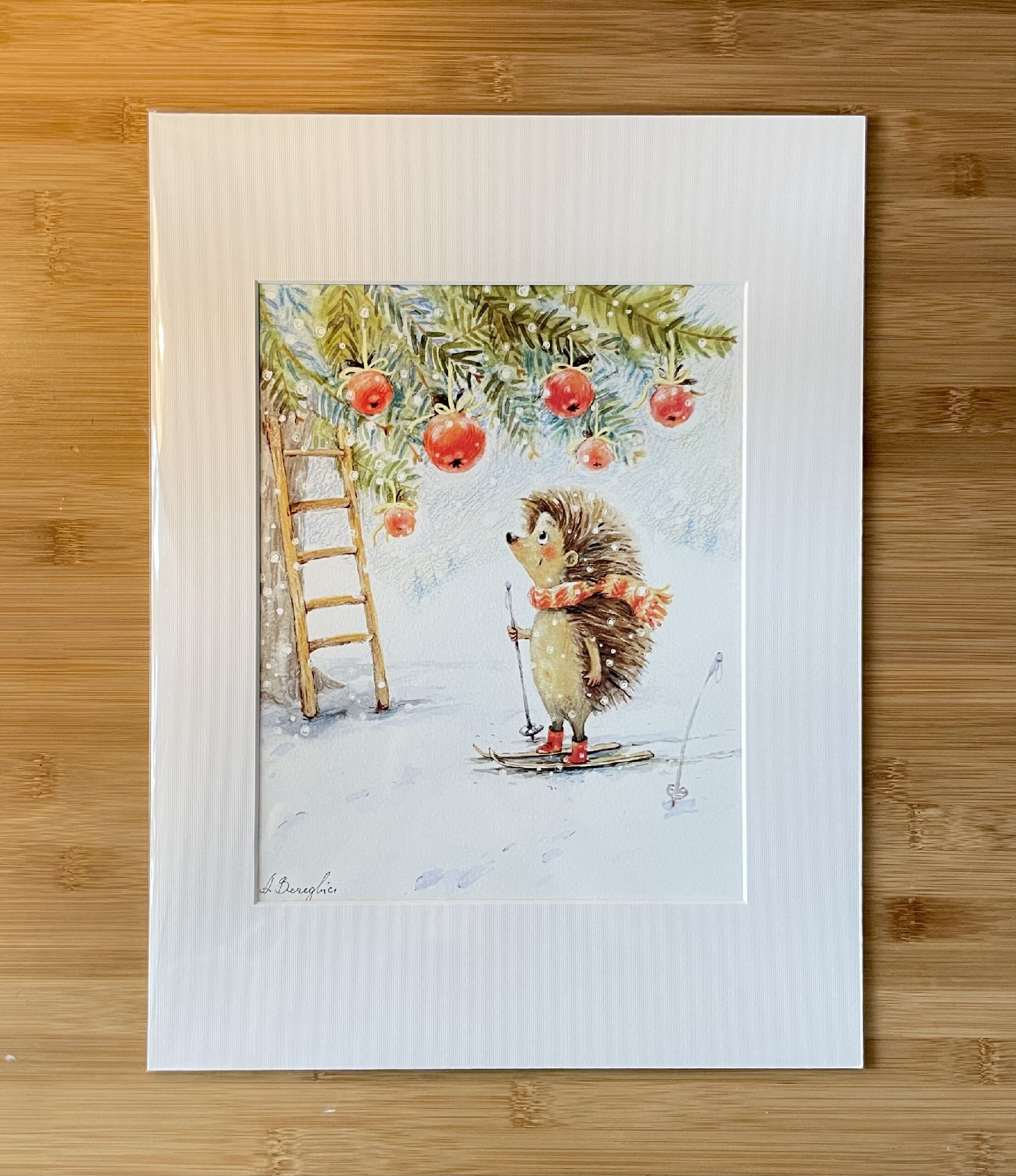 “Aricel cu Mere” A4+ Passepartout | ART PRINT