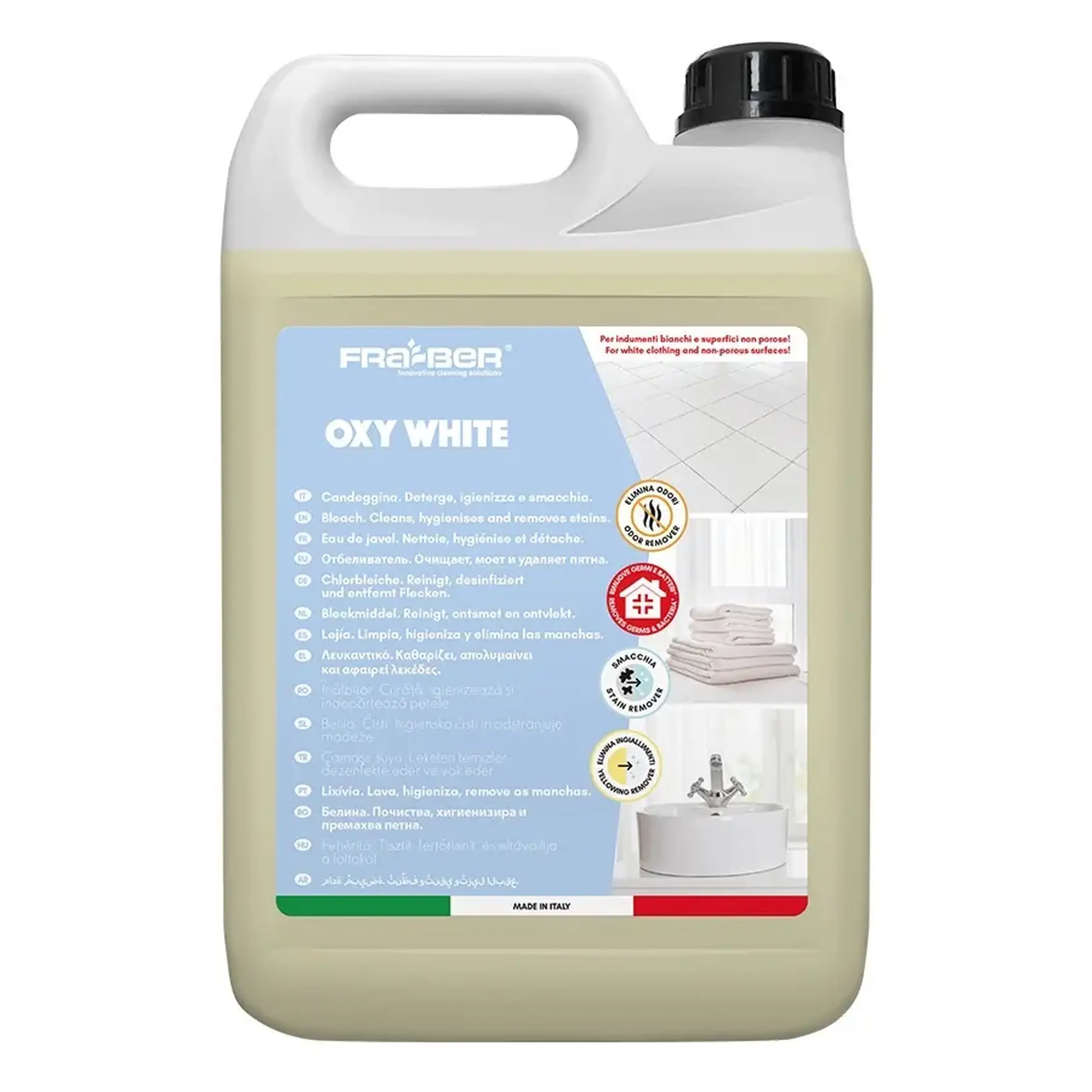 Inalbitor de rufe OXY WHITE, 5 L, Fra-Ber (Italia)