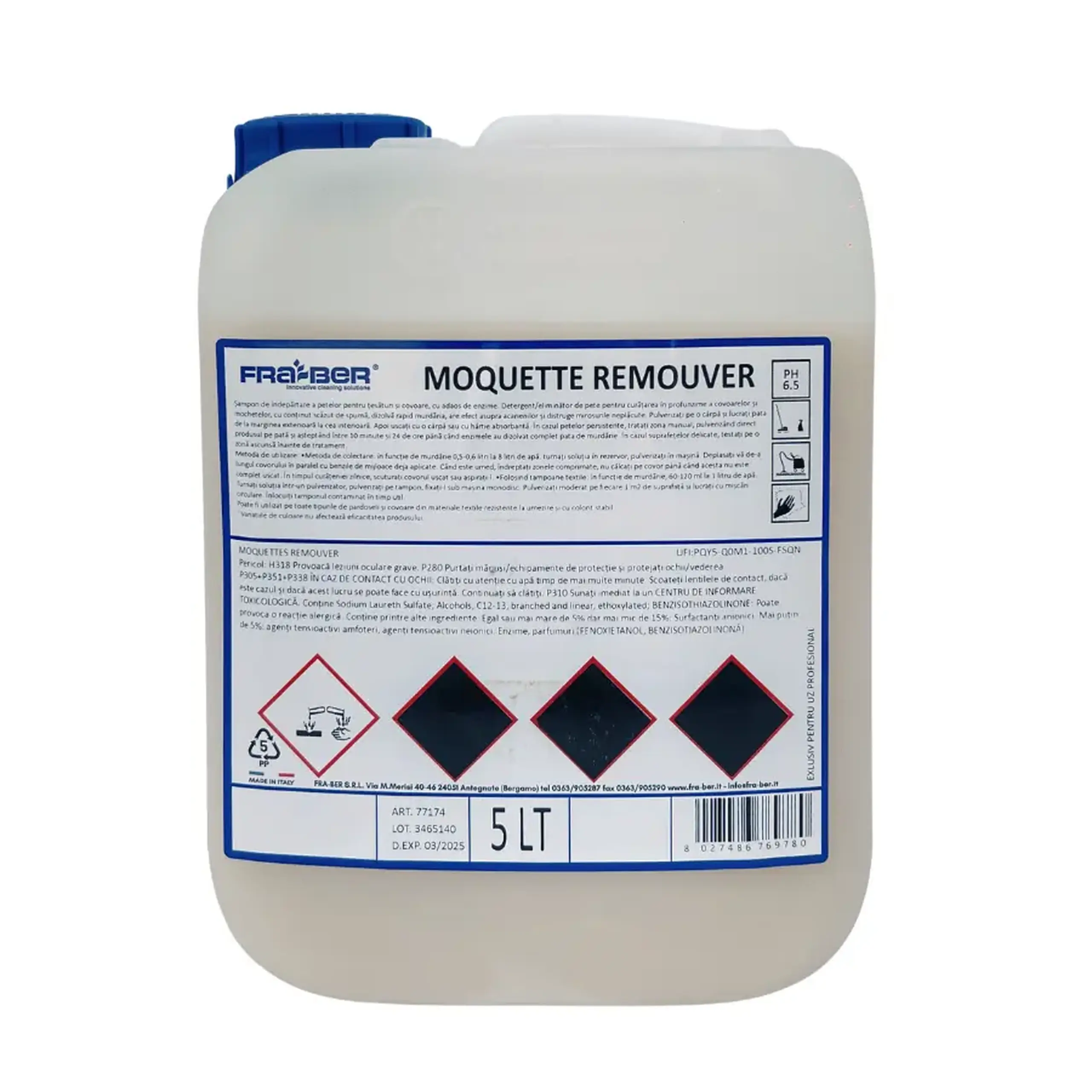 MOQUETTES REMOUVER, 5 L