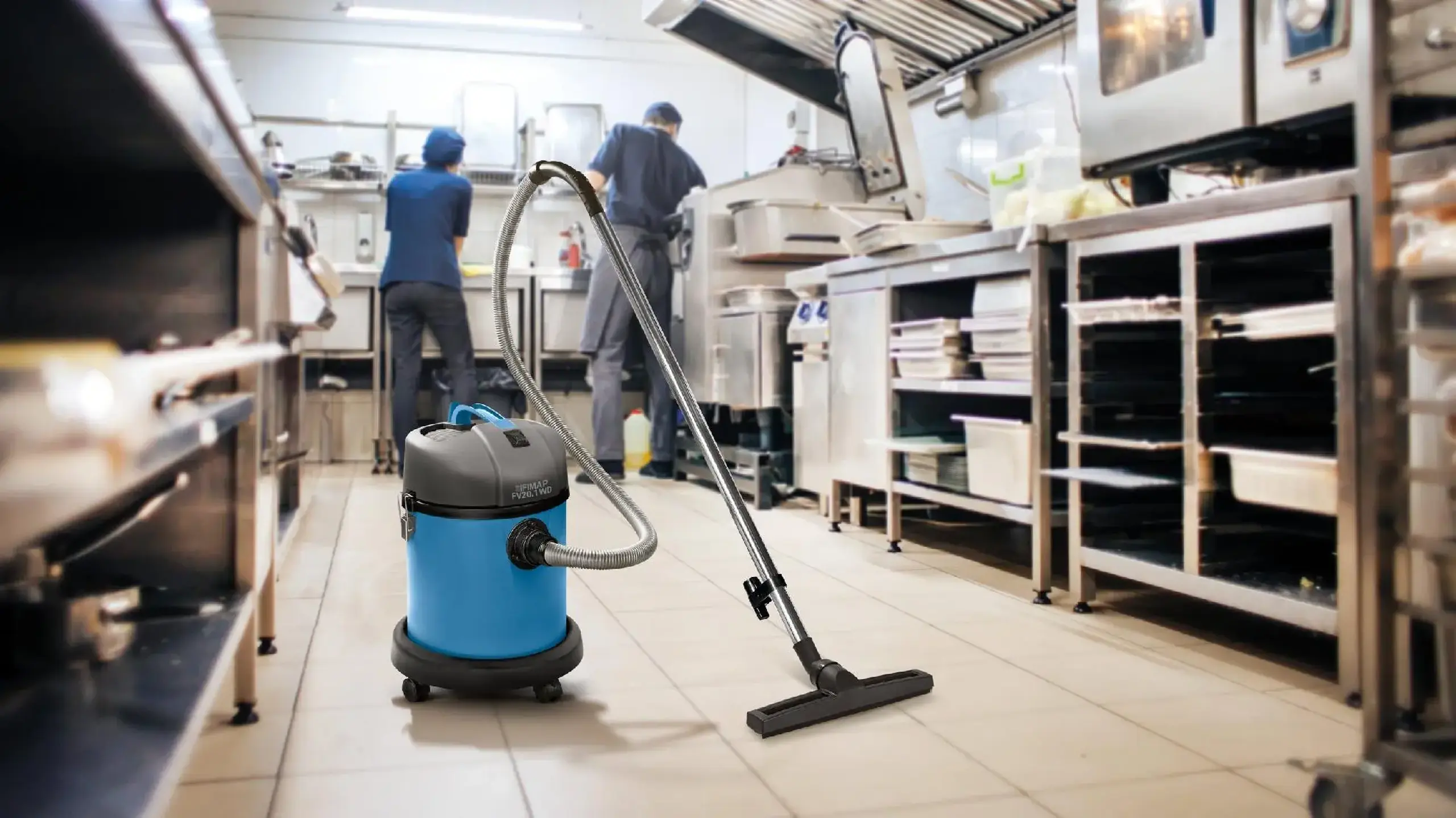 Aspirator profesional pentru curățarea prafului și lichidelor FIMAP FV 20.1 WD