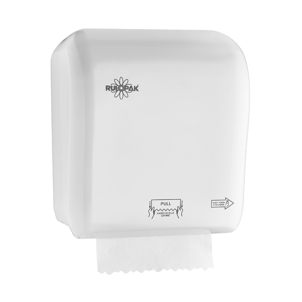 Dispenser manual de prosoape de hartie, 21 cm, alb