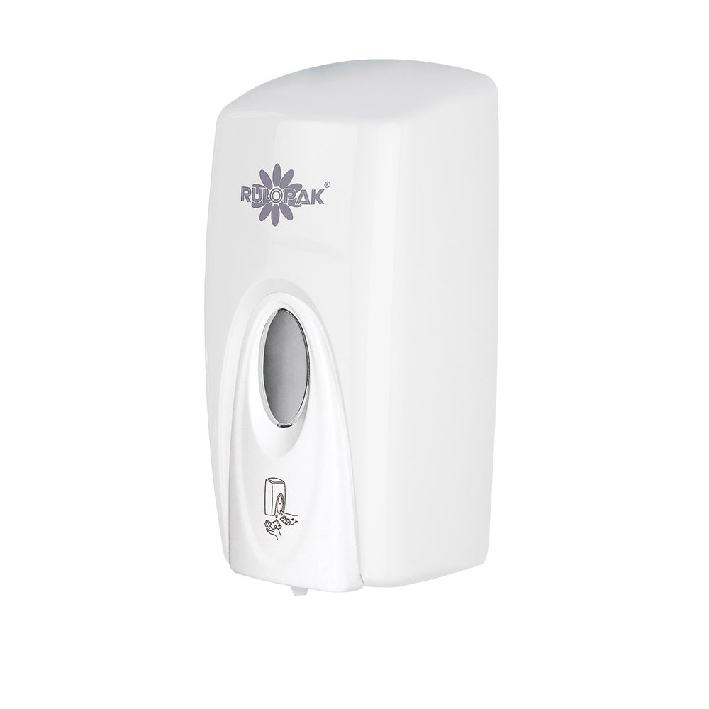 Dispenser de săpun-spumă din plastic, 1000 ml, alb