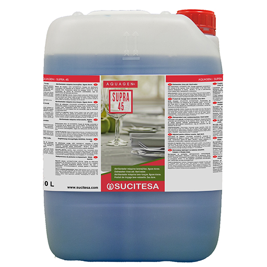 Soluție de clătire a mașinii de spălat vase Aquagen supra, 20 L, Sucitesa (Spania)