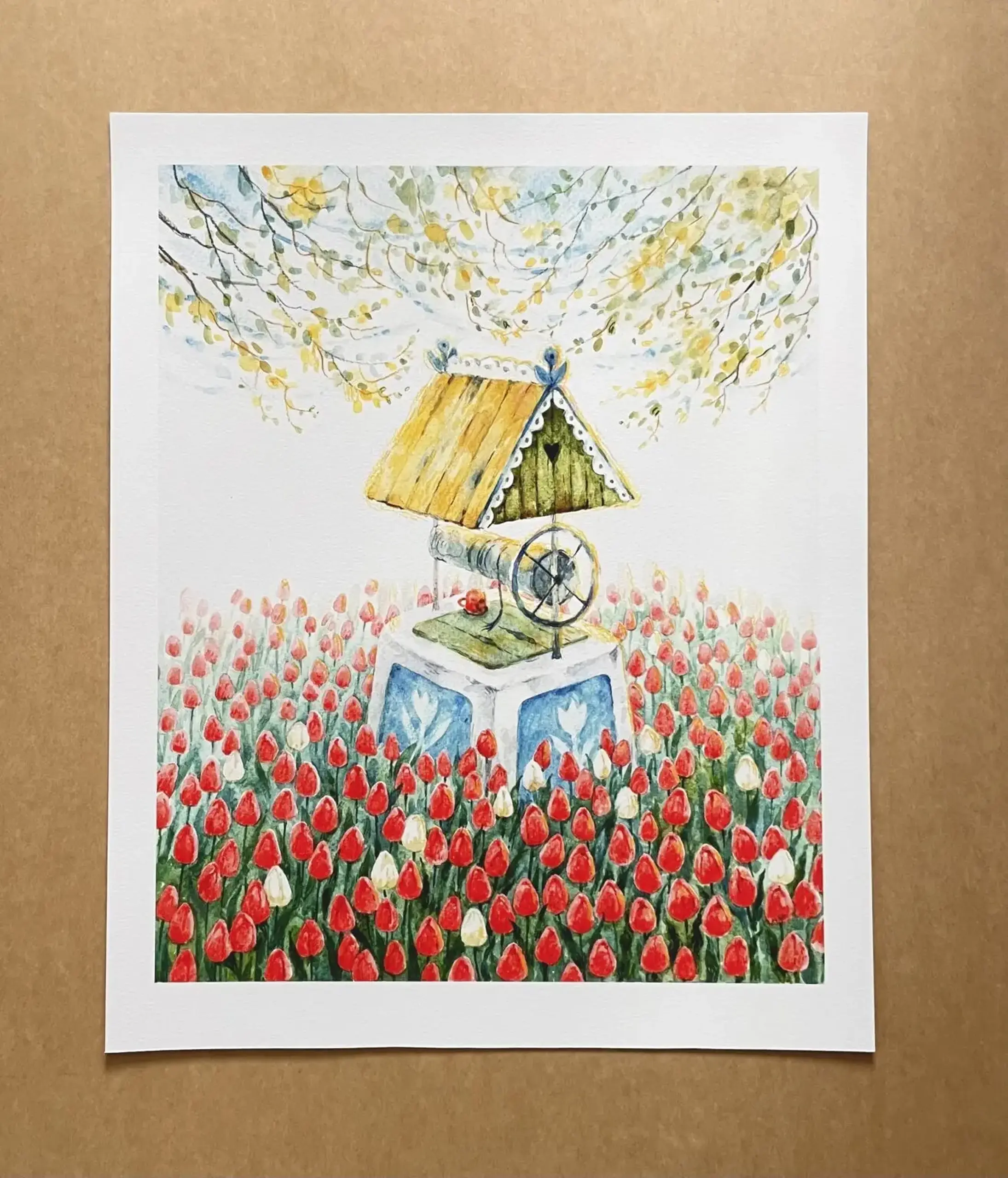 “Fantană cu Lalele” ART PRINT A3