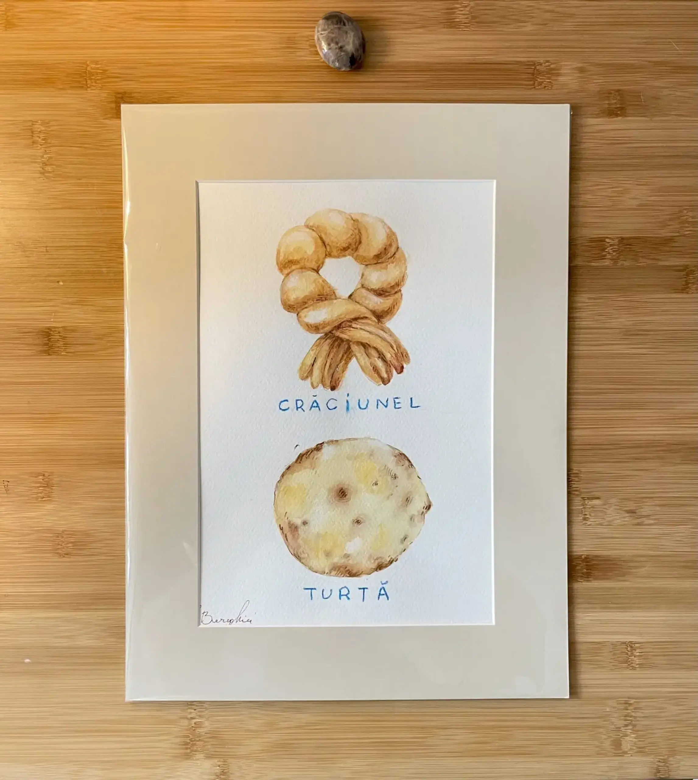 “Crăciunel & Turtă” Original | ARTWORK