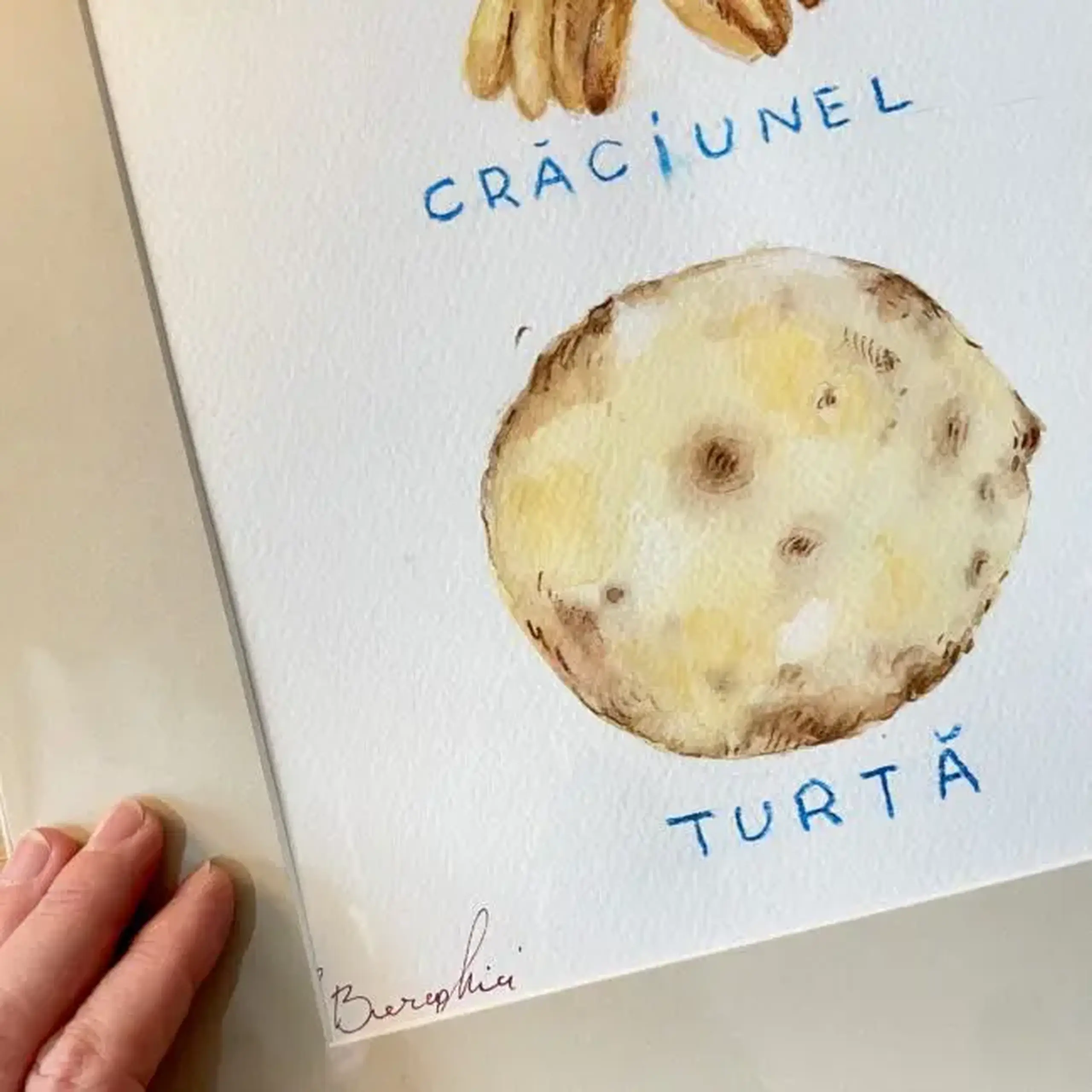 “Crăciunel & Turtă” Original | ARTWORK
