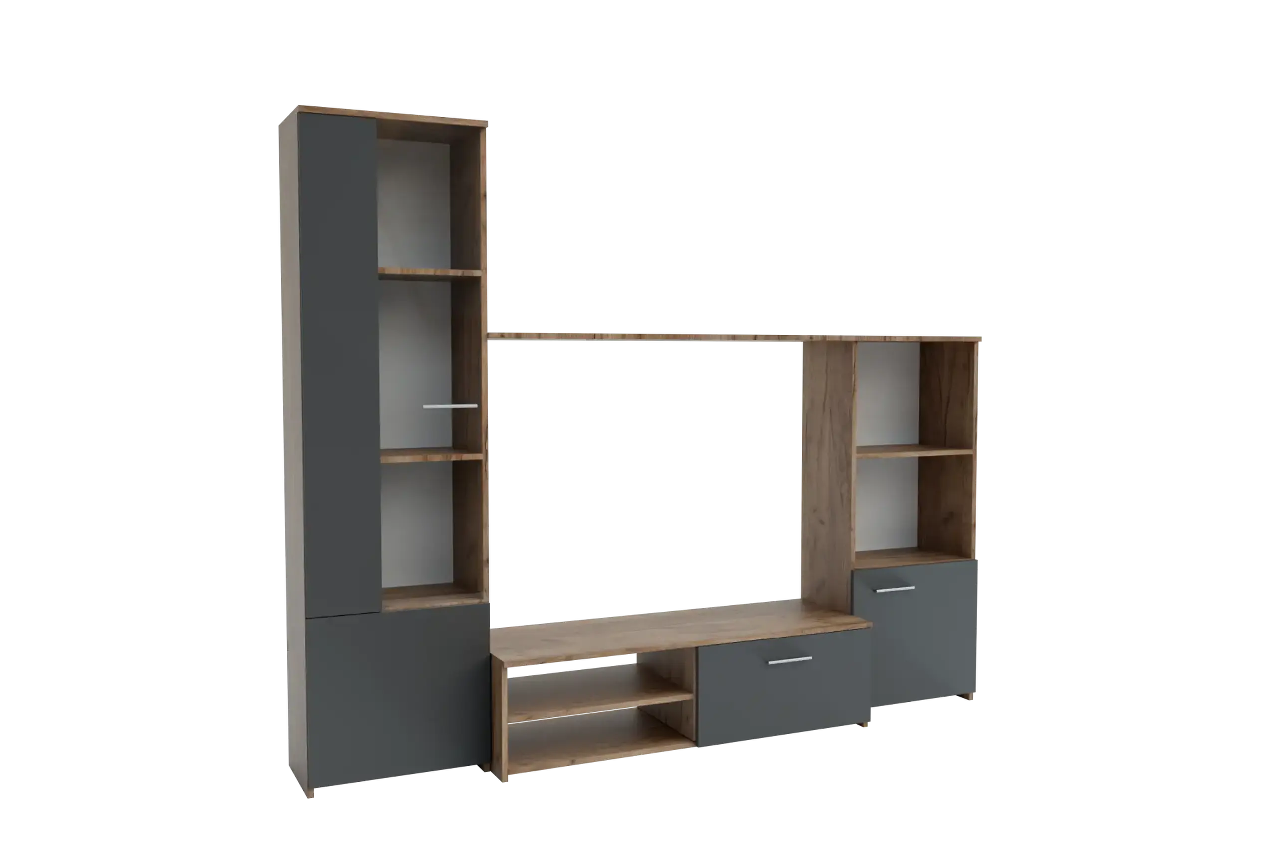Living “Emma” 1790/2200/310, Stejar craft tabac / Gri grafit