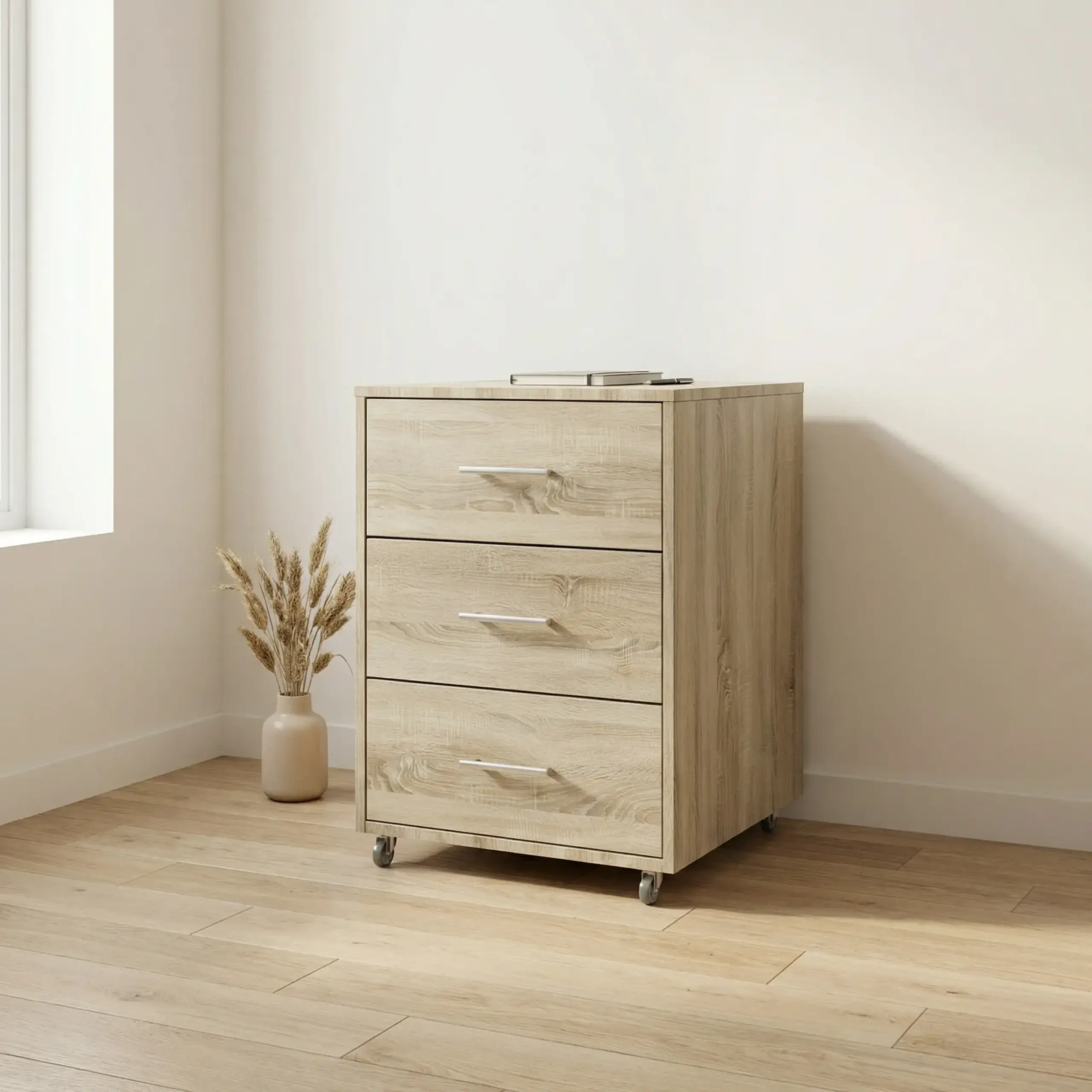 Comoda de birou 4home Vigo, 50x64.5x45 cm, Stejar Sonoma