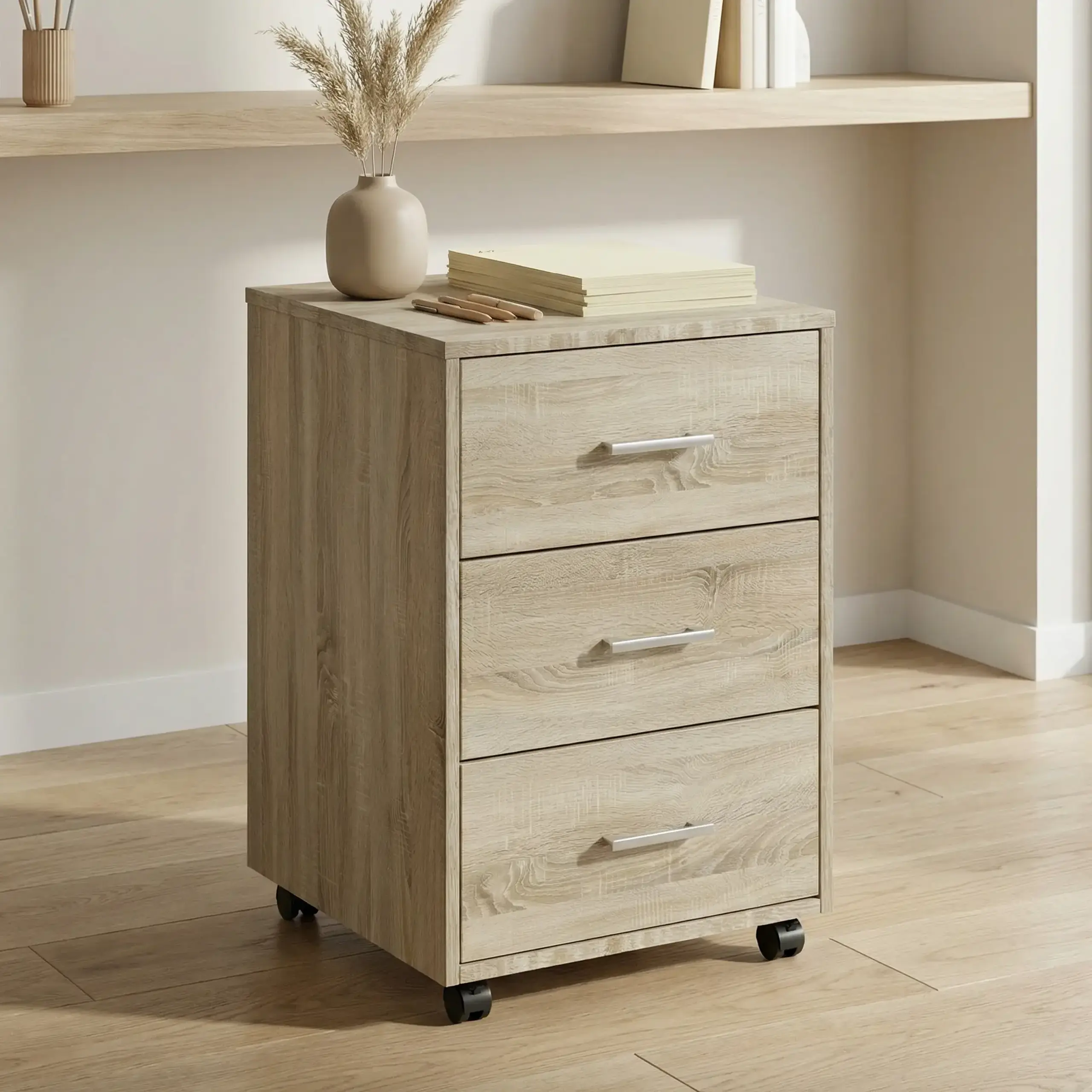 Comoda de birou 4home Vigo, 50x64.5x45 cm, Stejar Sonoma