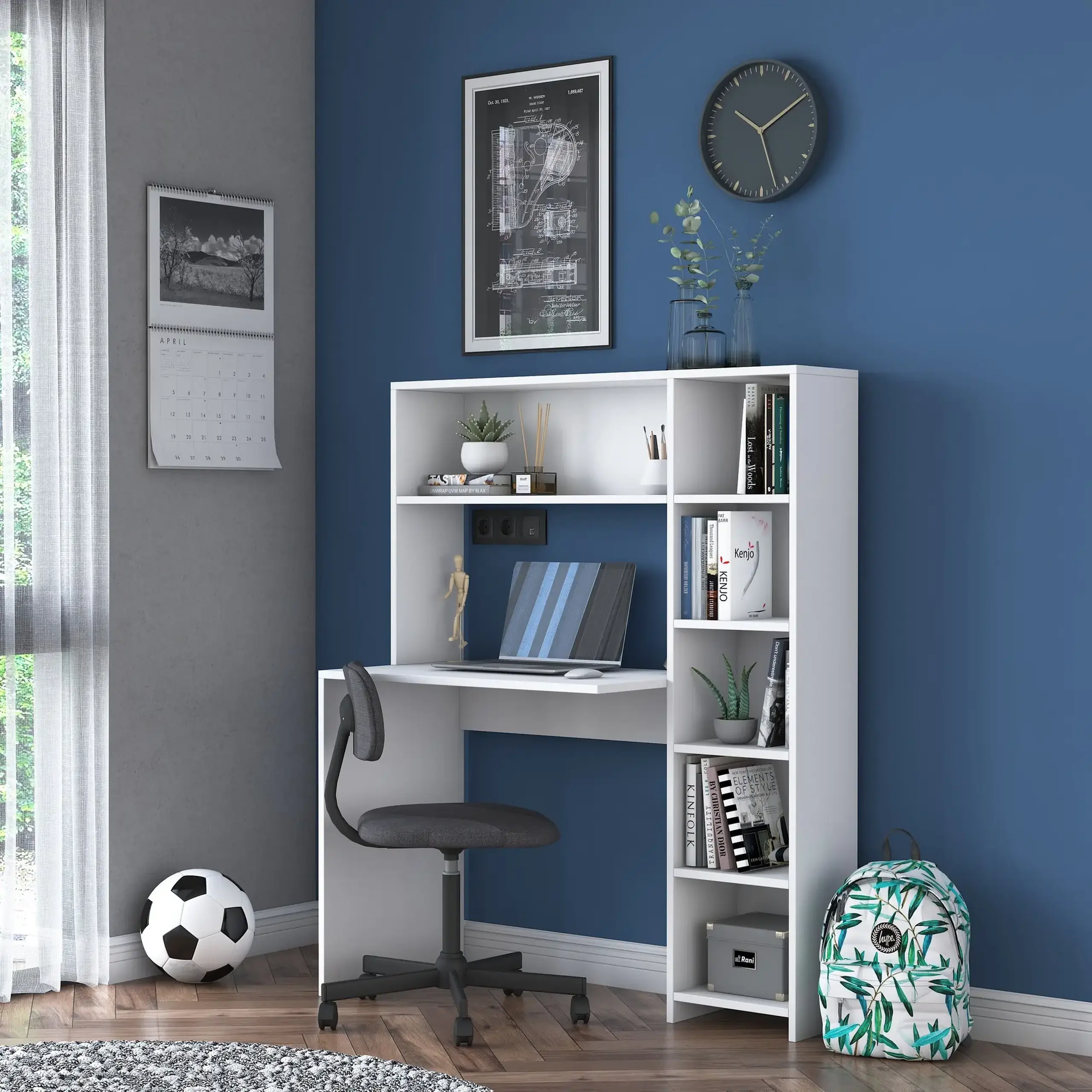 Birou de studiu HA104 - 2063 113 x 141 x 40 cm