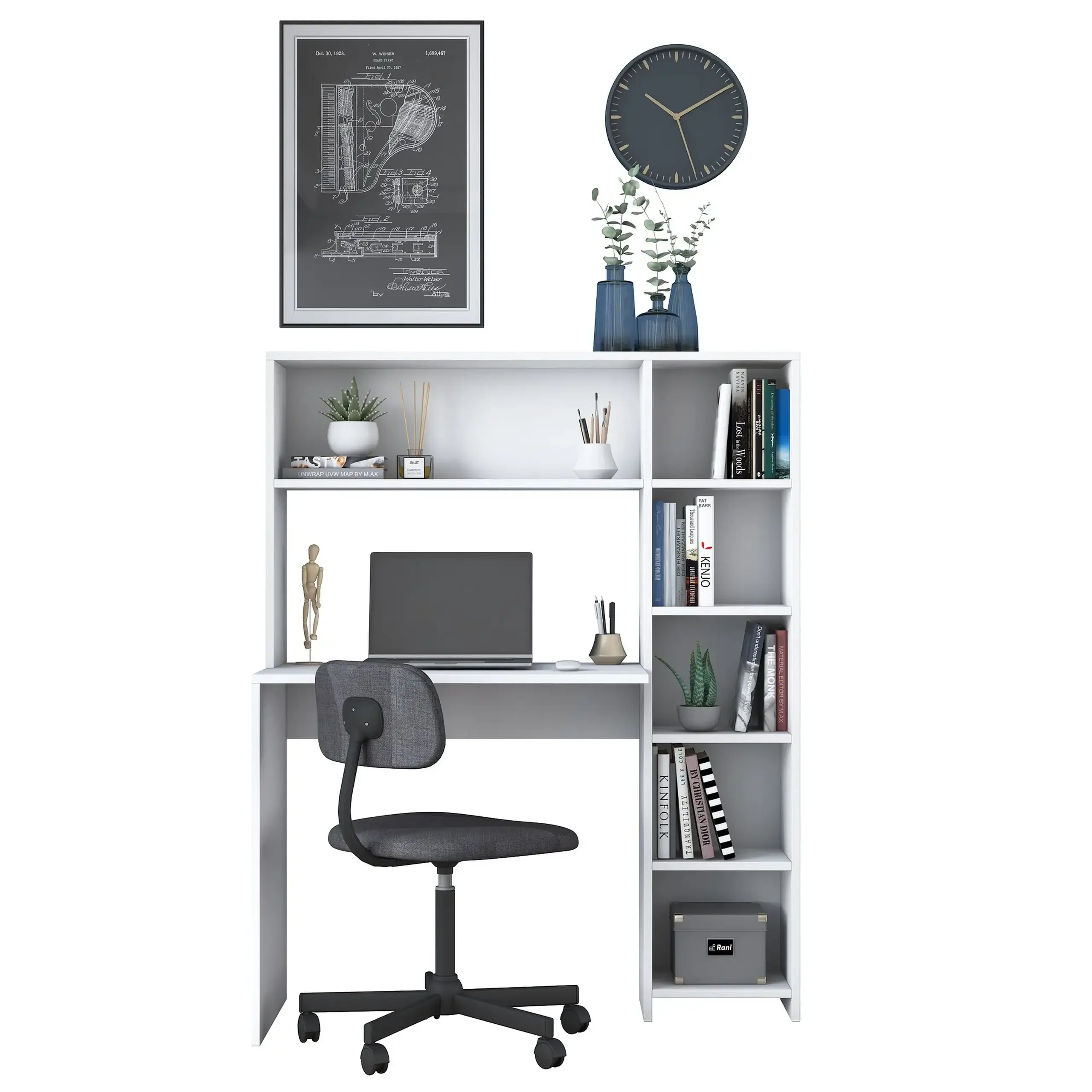 Birou de studiu HA104 - 2063 113 x 141 x 40 cm