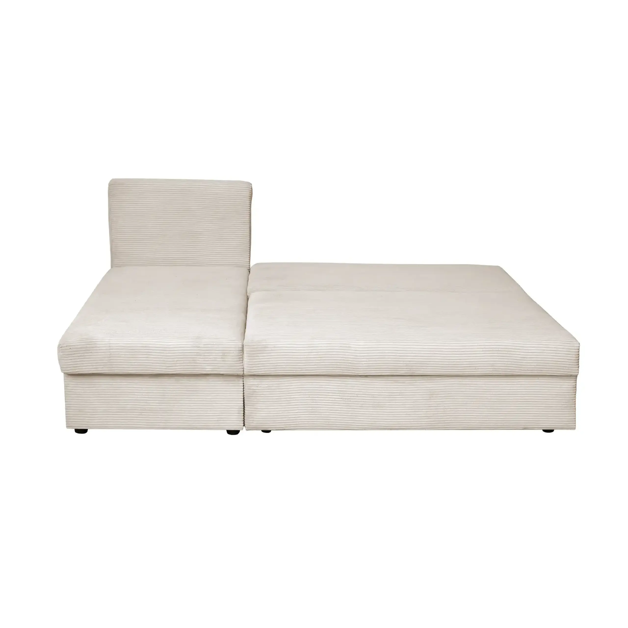 Coltar ANA LUX extensibil, cu lada depozitare, colt interschimbabil, bej, 200x140x83 cm