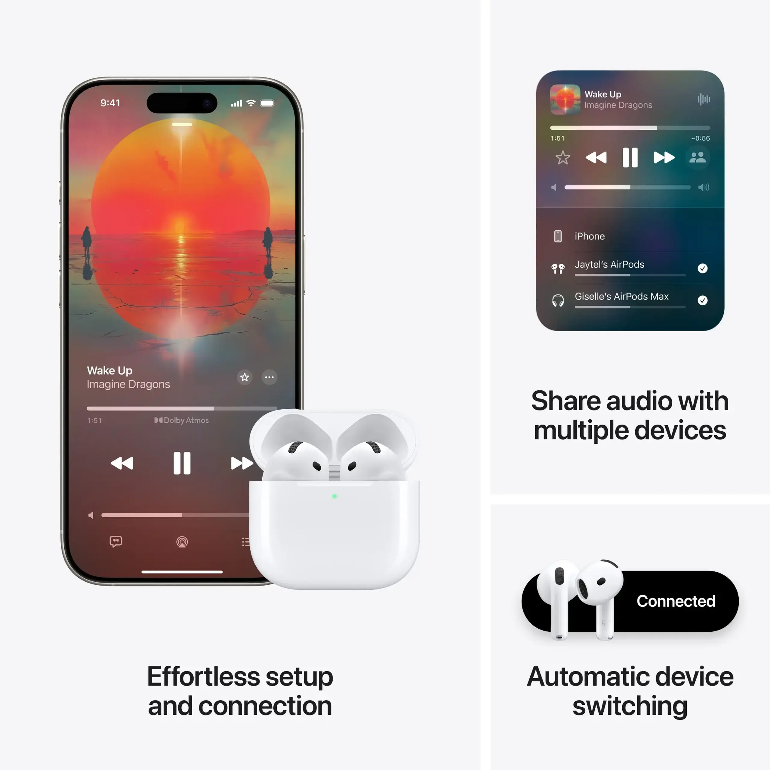 Casti Apple AirPods 4, Active Noise Cancellation