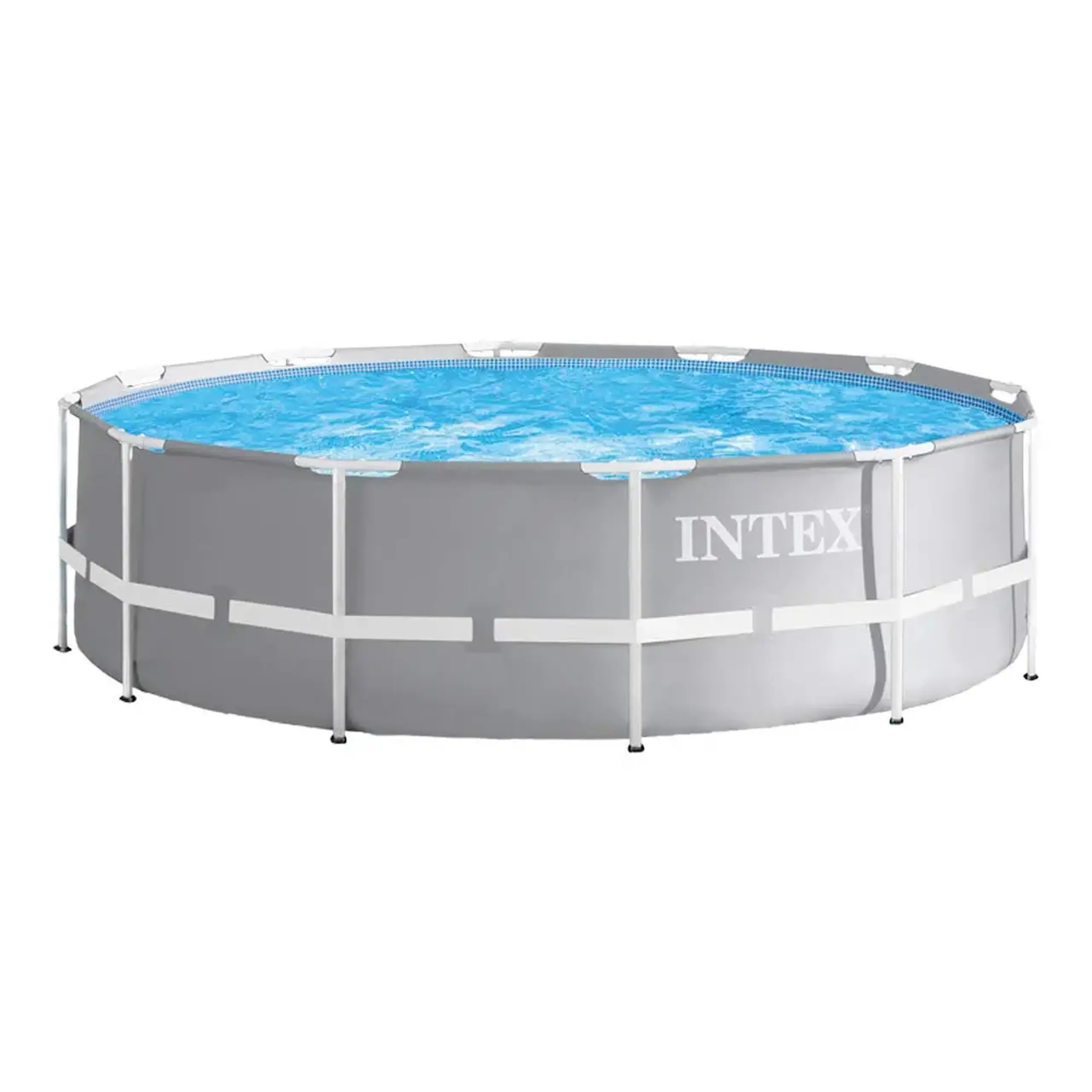 Piscina Intex 26720NP Prism Frame, pompa de filtrare, scara si panou protectie inclus, 427 x 427 x 107 cm