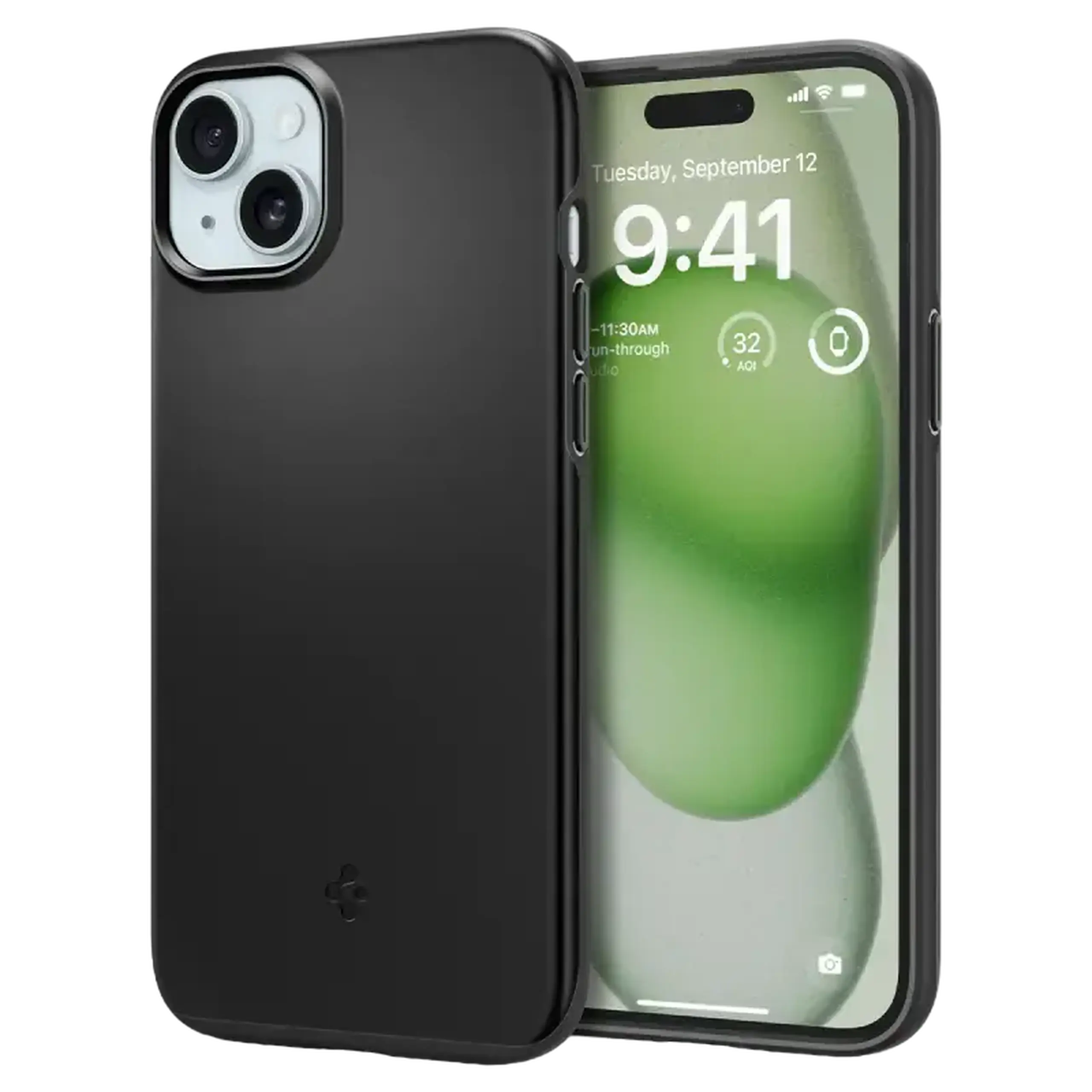 Husa Spigen iPhone 15 Plus Thin Fit, Negru