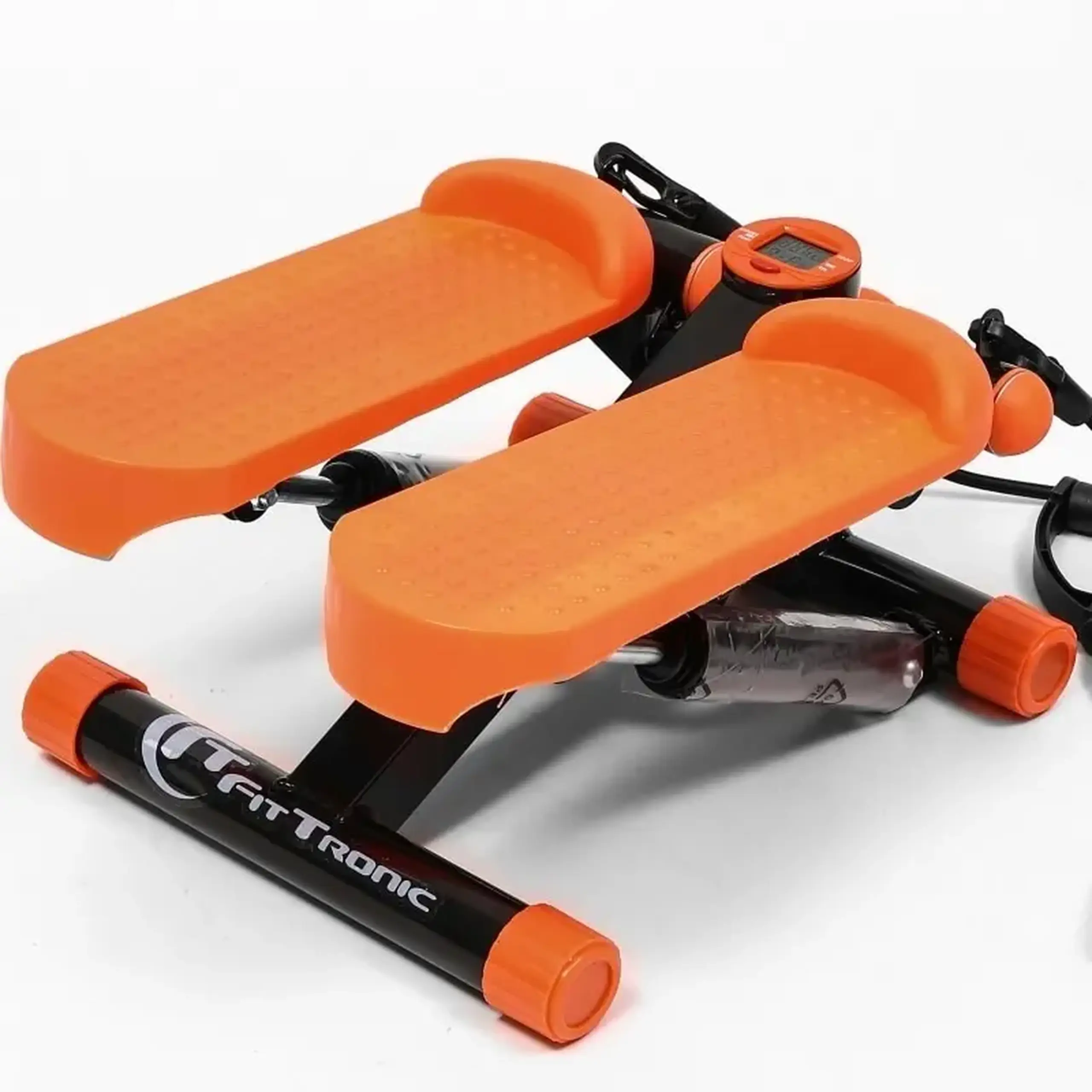 Stepper FitTronic S102, afisaj electronic, corzi pentru antrenamentul bratelor