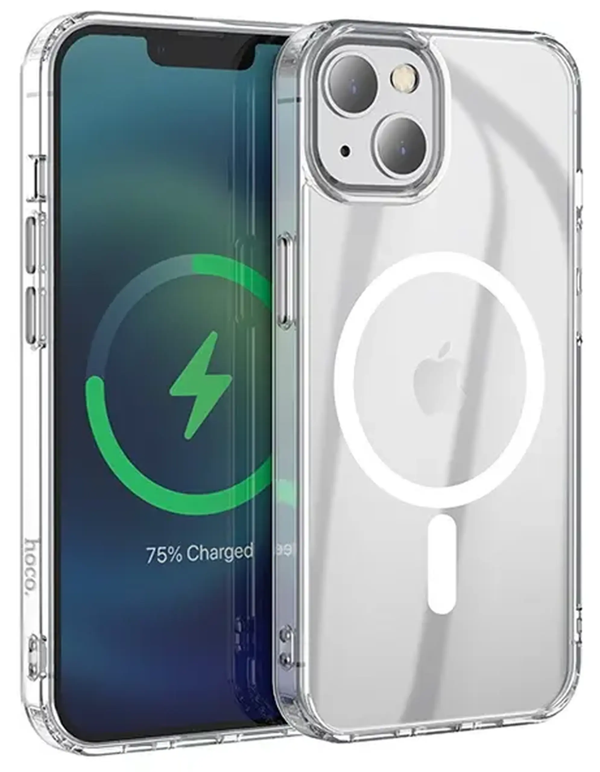Husa de protectie Hoco Magnetic Series Airbag anti-fall Protective Shell for iPhone 14 Transparent